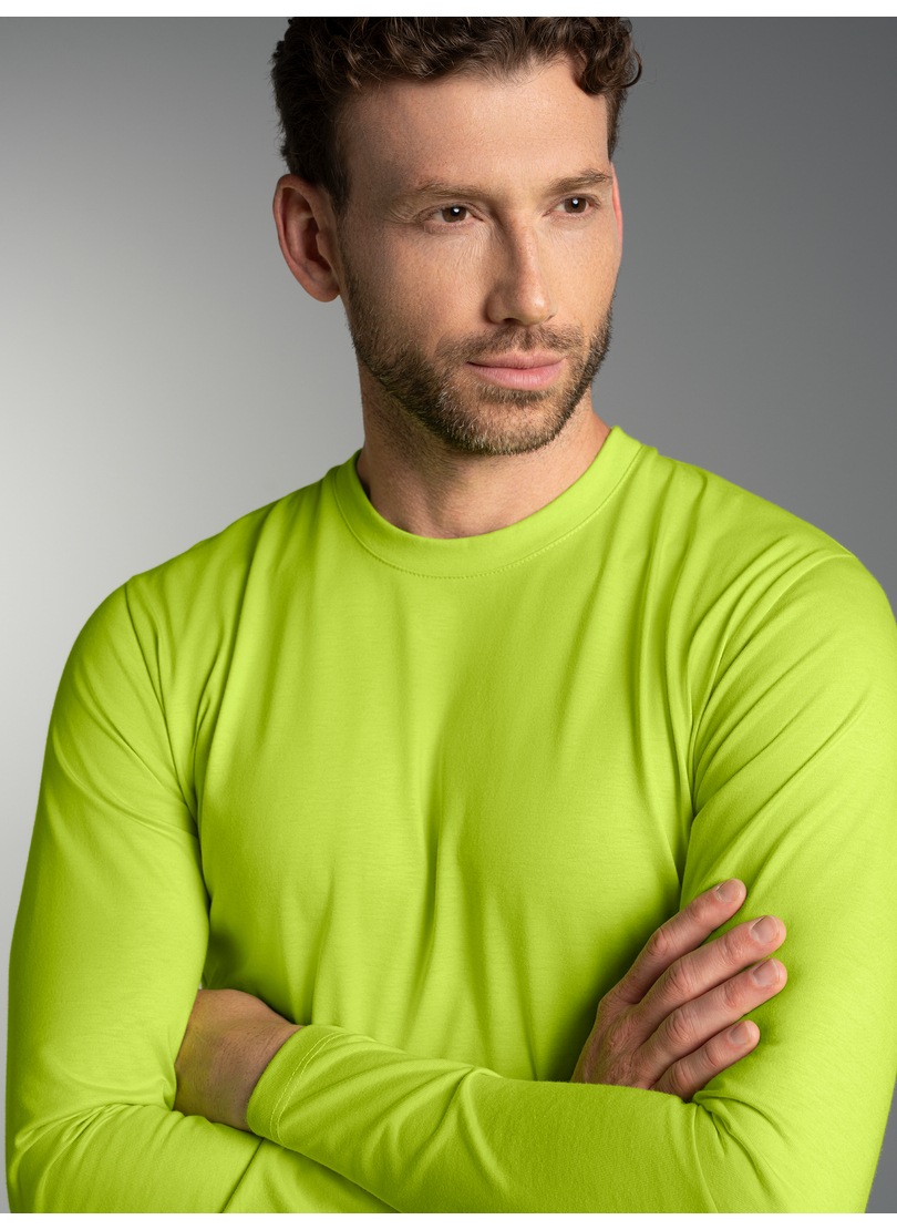 Trigema T-Shirt "TRIGEMA Langarmshirt aus 100% Baumwolle" 1 Stk. tlg. günstig online kaufen