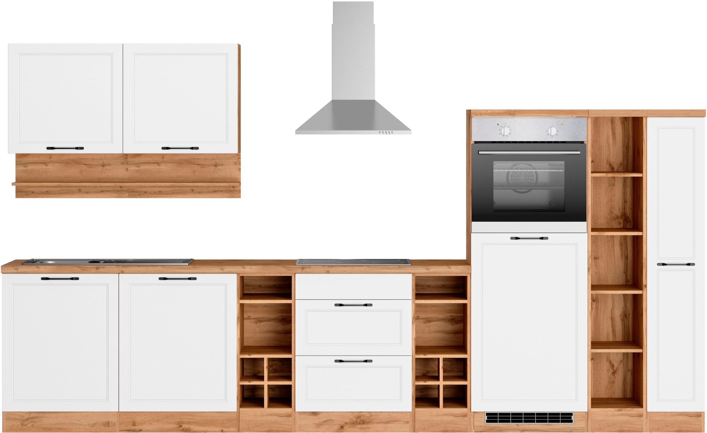 Küchenzeile »KS-Lana«, 360 cm breit, wahlweise mit oder ohne E-Geräte