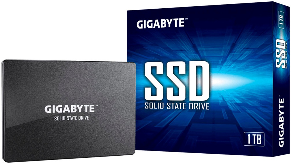 GIGABYTE interne SSD "1TB 2,5" SATA", 1 TB, Schreibgeschwindigkeitmaximal 500 MB/s Lesegeschwindigkeitmaximal 550 MB/s, schwarz, Festplatten