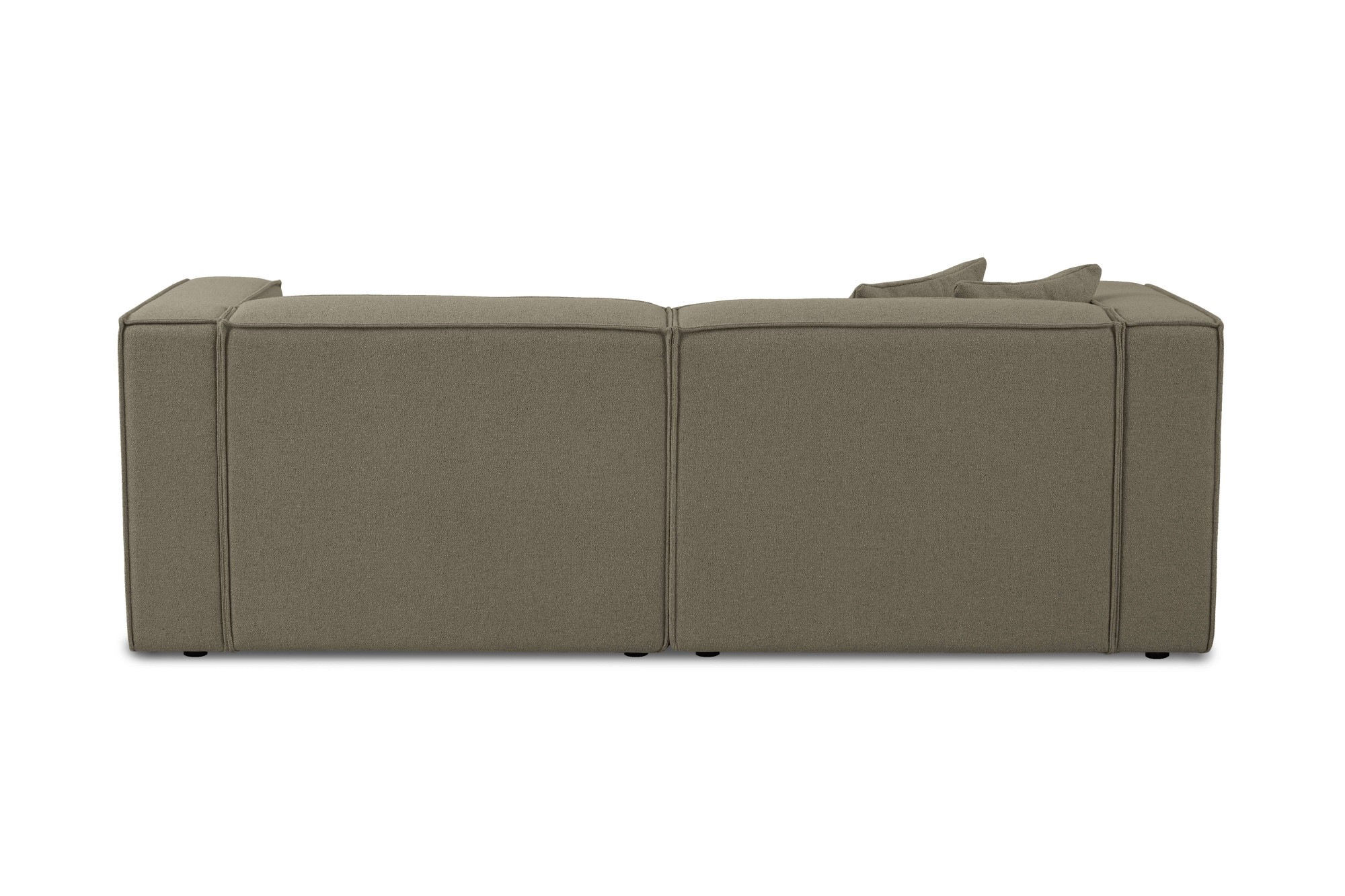 OTTO home Ecksofa »Tammie«, Breite 222 cm, Webstoff fein, bodentief, mit Wellenunterfederung