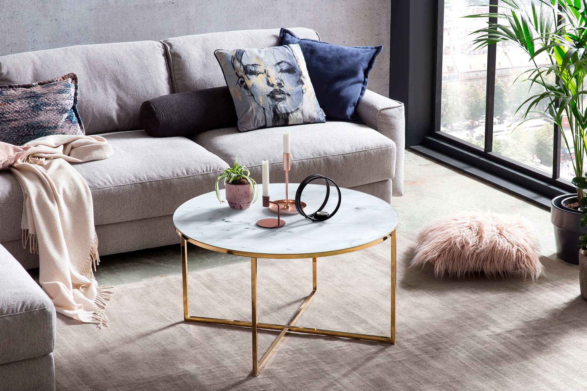 SalesFever Couchtisch "Caorle Coffeetable im eleganten Stil" Elegantes Desi günstig online kaufen