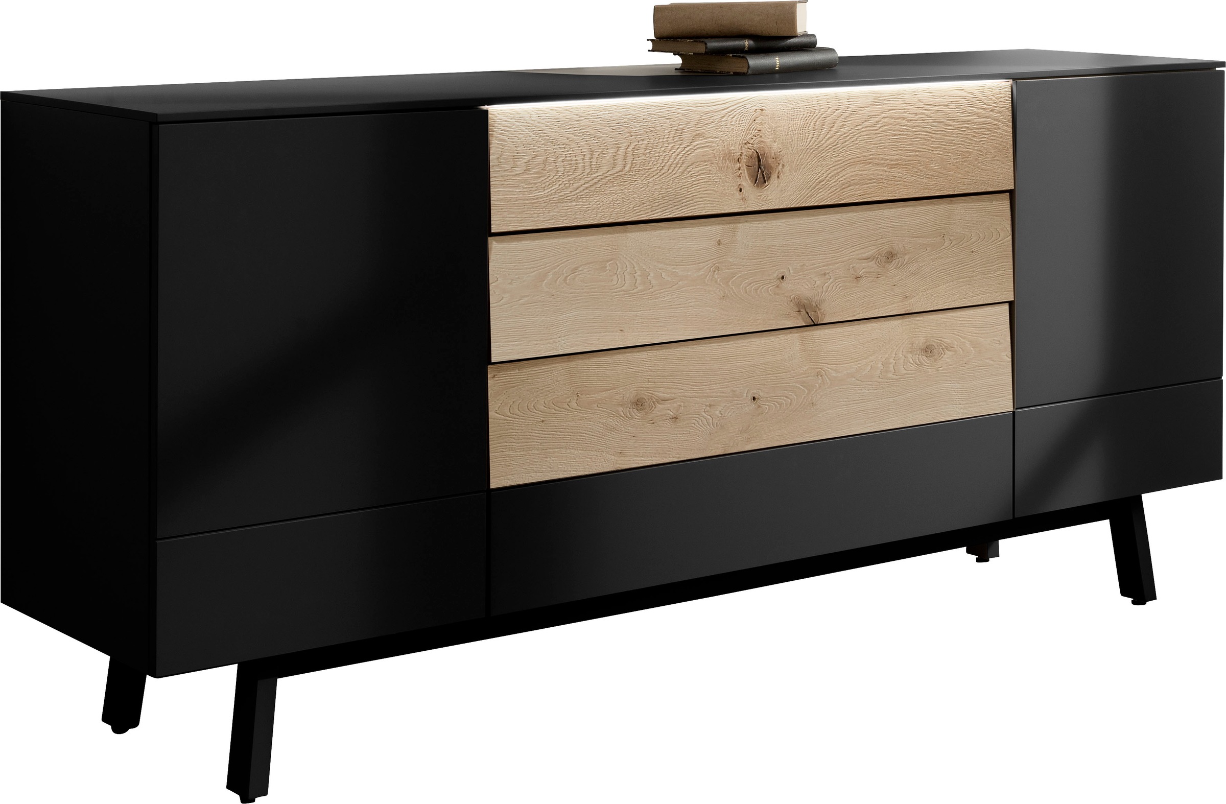 GWINNER Sideboard Misano SB4, Breite 195 cm, wahlweise mit Beleuchtung