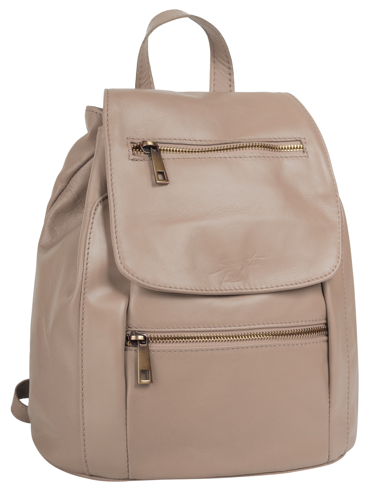 Samantha Look Cityrucksack, echt Leder, Made in Italy