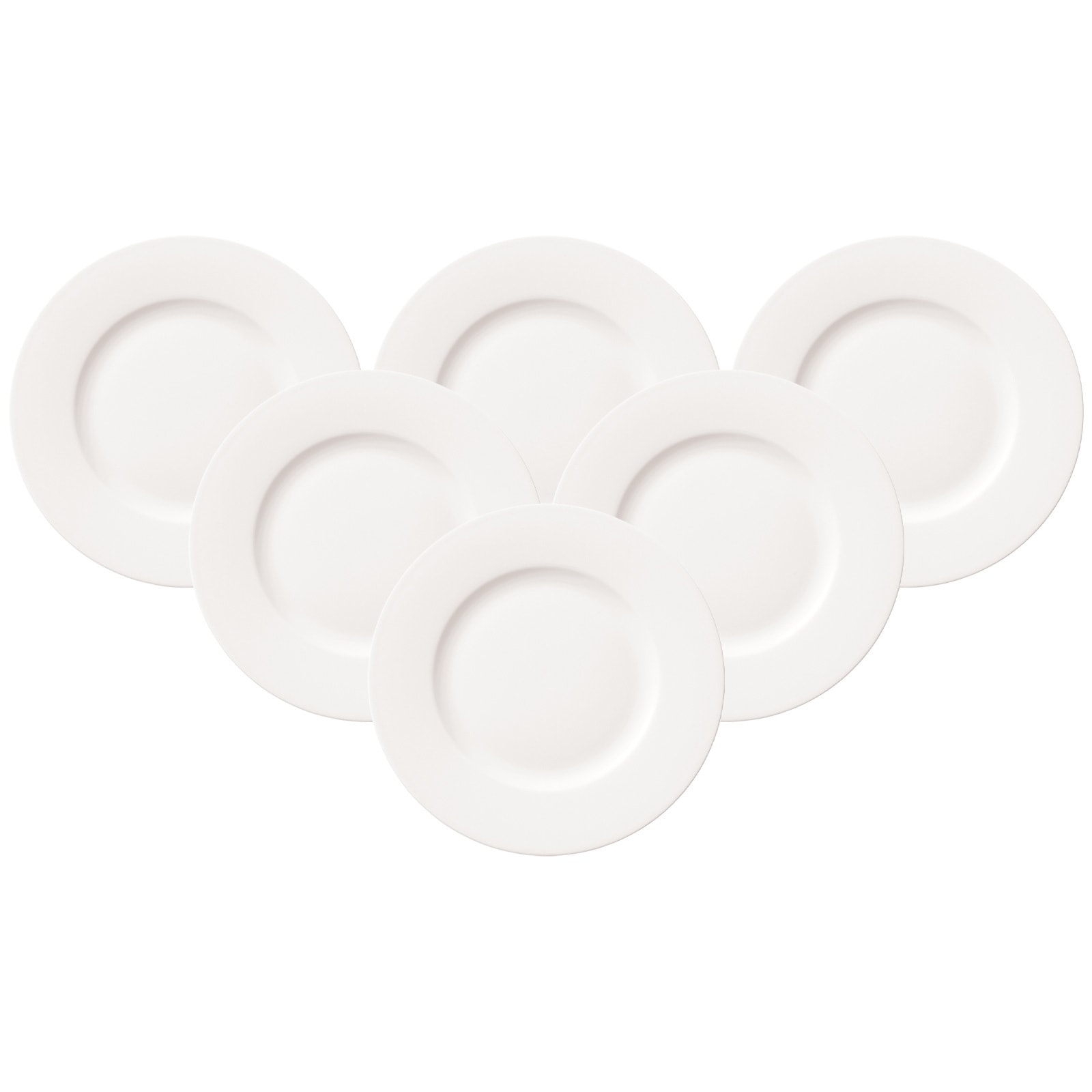Villeroy & Boch Frühstücksteller "Frühstücksteller For Me ø 21,5 cm 6er Set weiß"