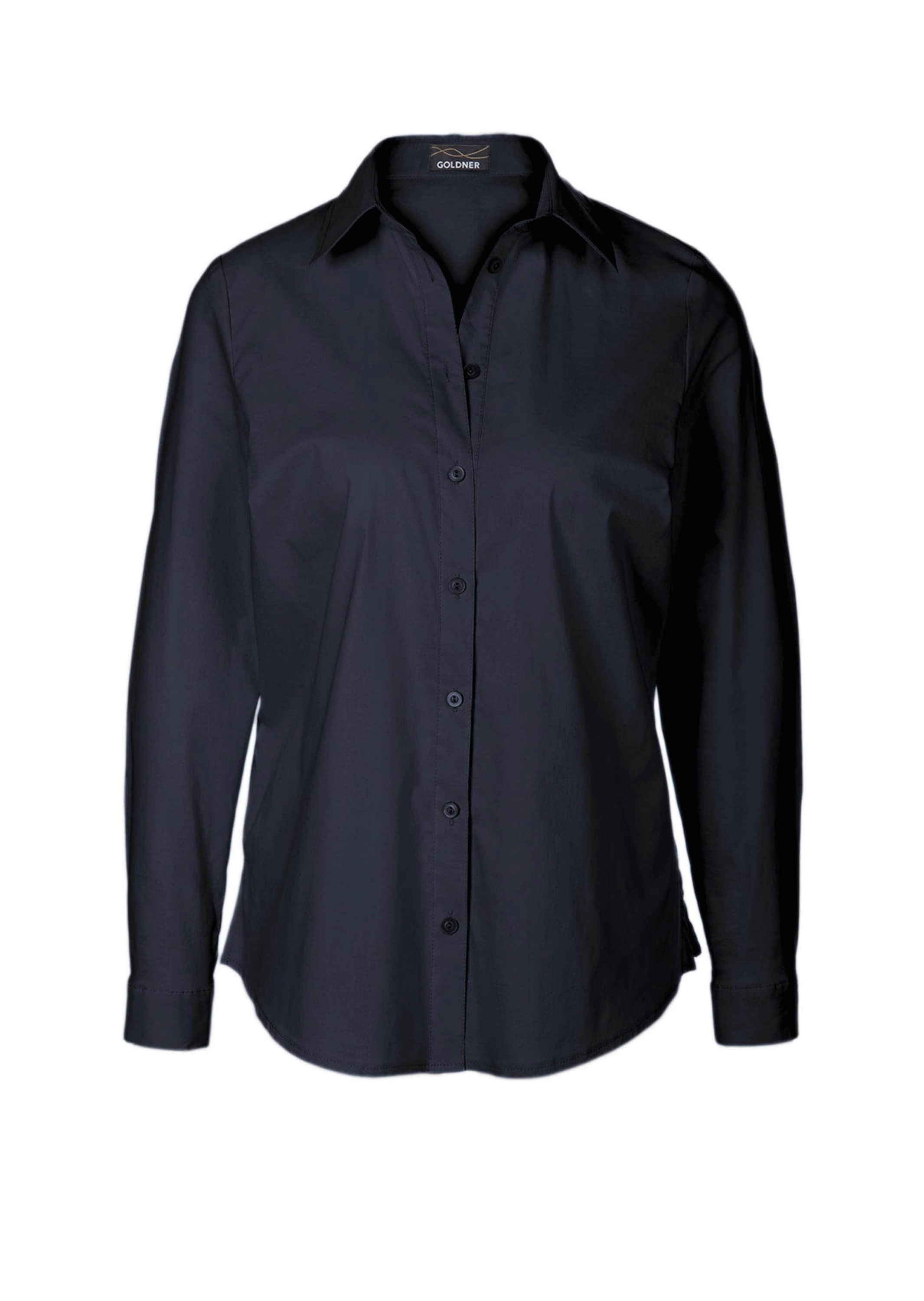 GOLDNER Langarmbluse "Kurzgröße Langarmbluse mit Elasthananteil" Seitenschl günstig online kaufen