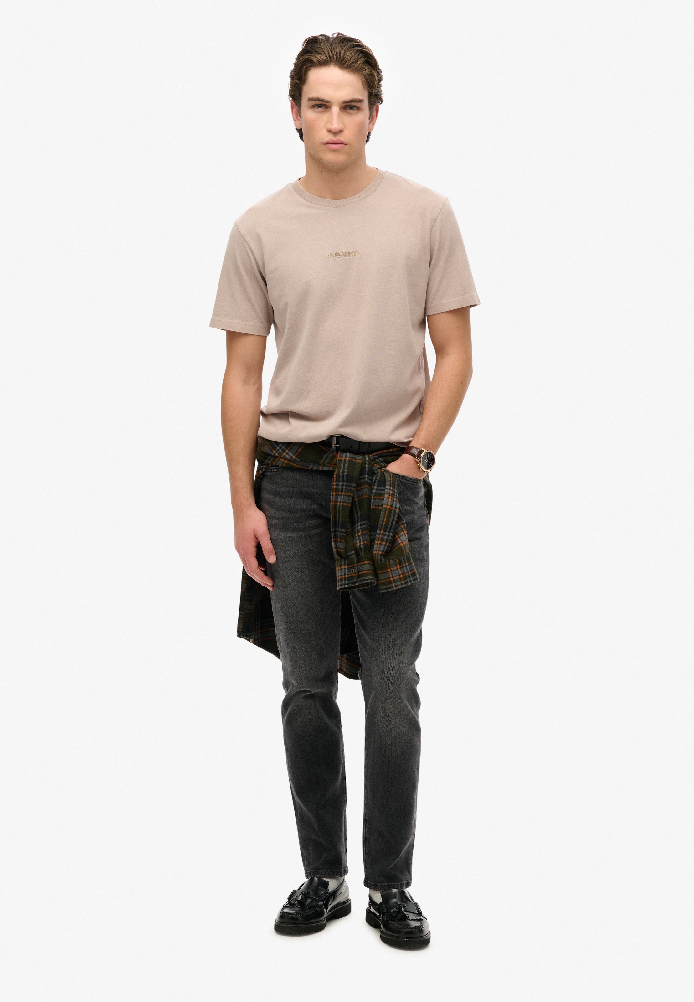 Superdry Rundhalsshirt »MICRO LOGO T SHIRT«