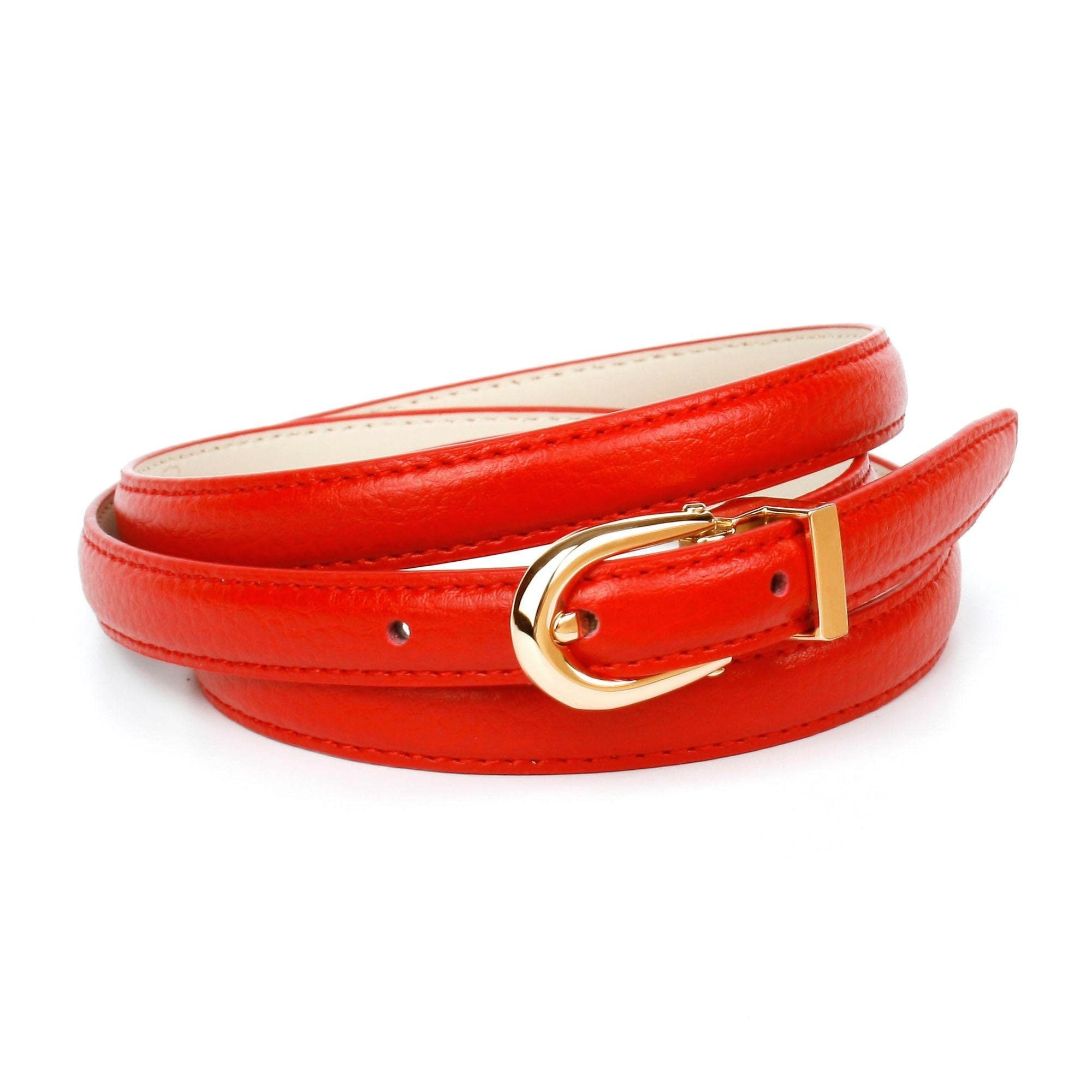 Anthoni Crown Ledergürtel, in schmaler Form, in leuchtendem rot bestellen |  BAUR