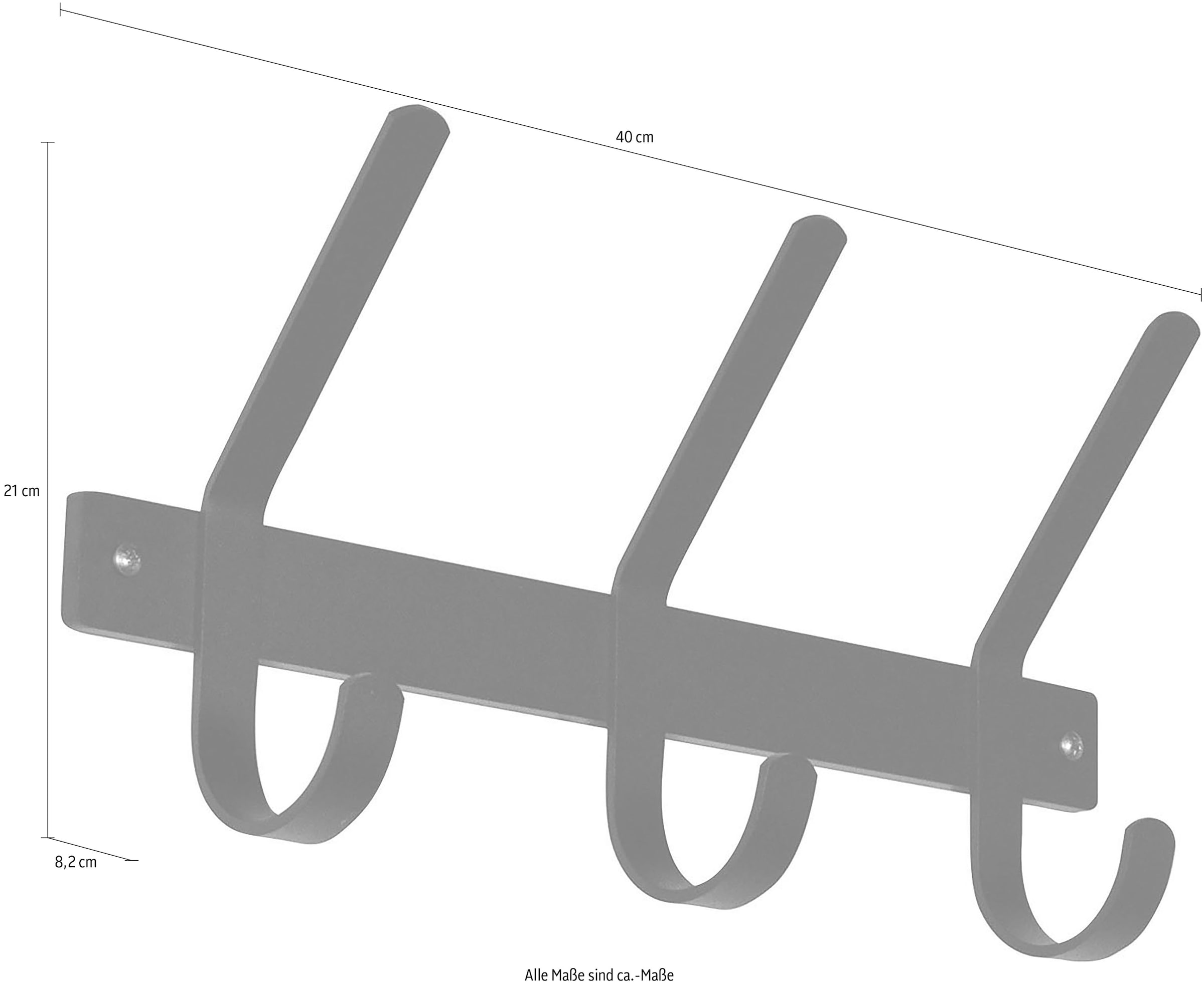 Spinder Design Garderobenhalter »Dexter« Metall, Breite 40 cm