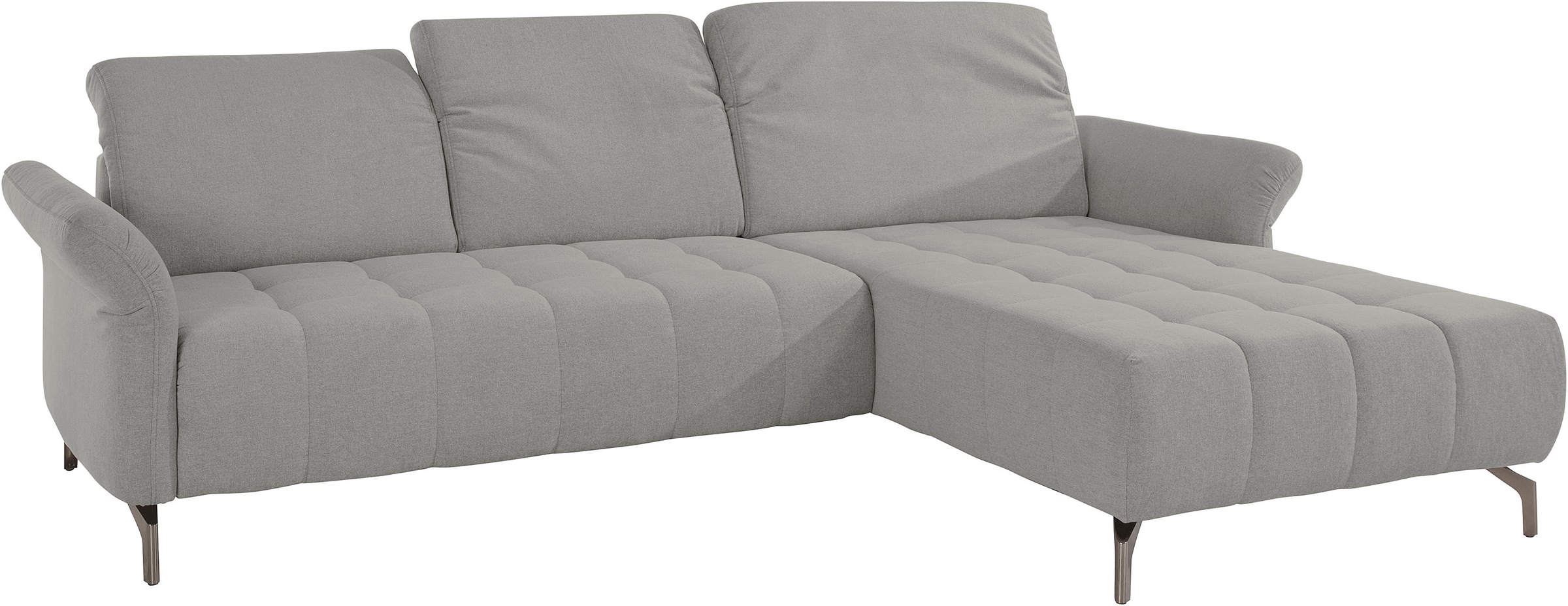 INOSIGN Ecksofa »Fresh L-Form«, Federkern, wahlweise Kopfteilverstellung und motorischer Vorziehsitz
