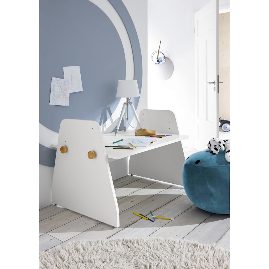 now! by hülsta Kinderschreibtisch »now! minimo«, mit höhenverstellbarer Tischplatte, Home Office für Kids optimal gestaltet