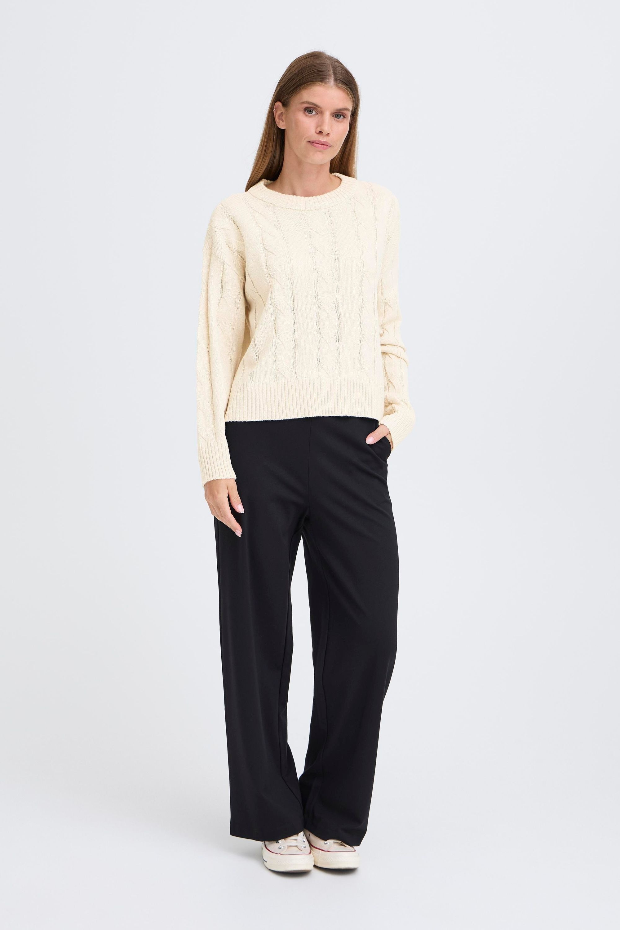 OXMO Strickfleece-Pullover »Strickpullover OXFKIMNI«