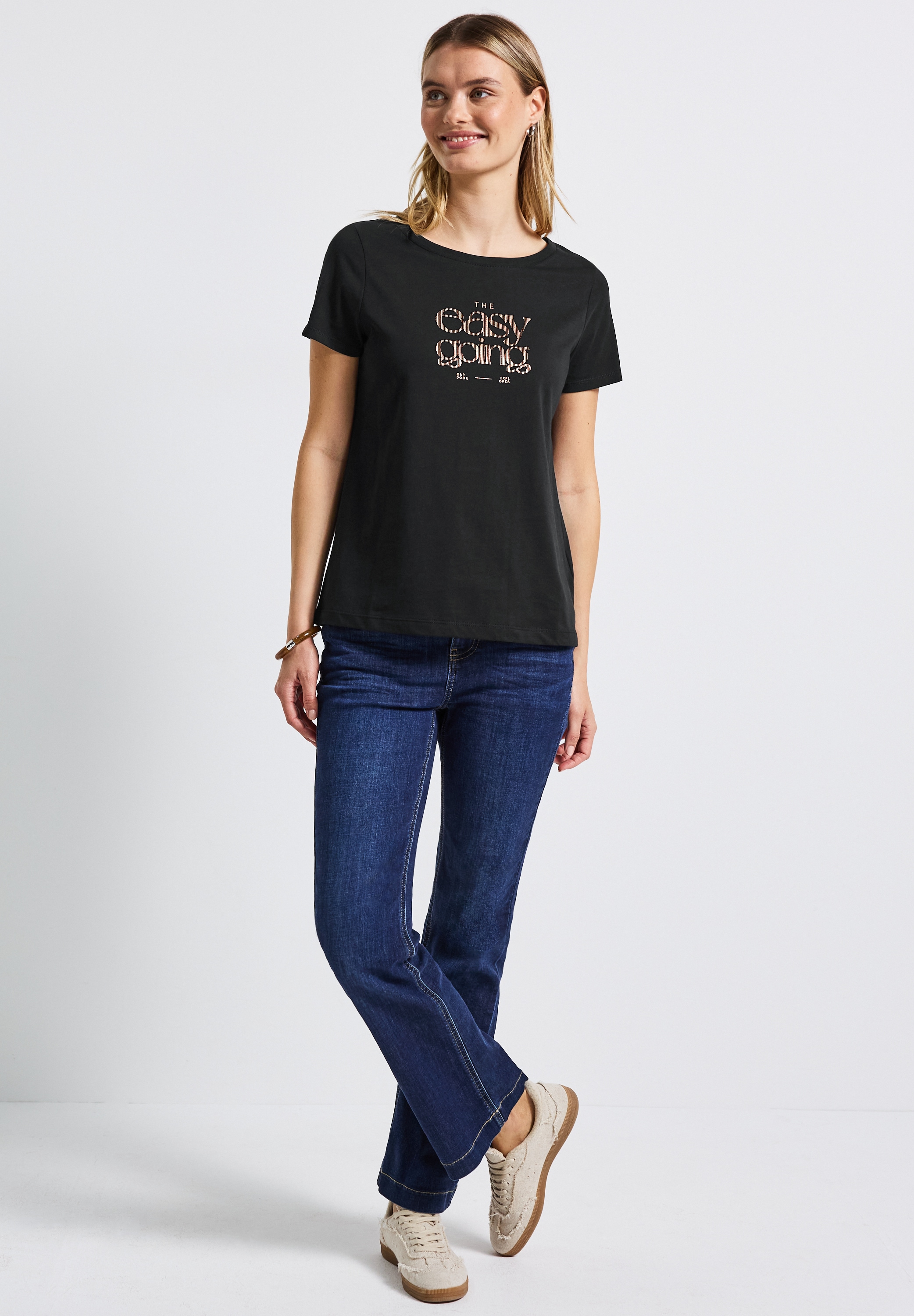 STREET ONE T-Shirt, mit Wording-Print