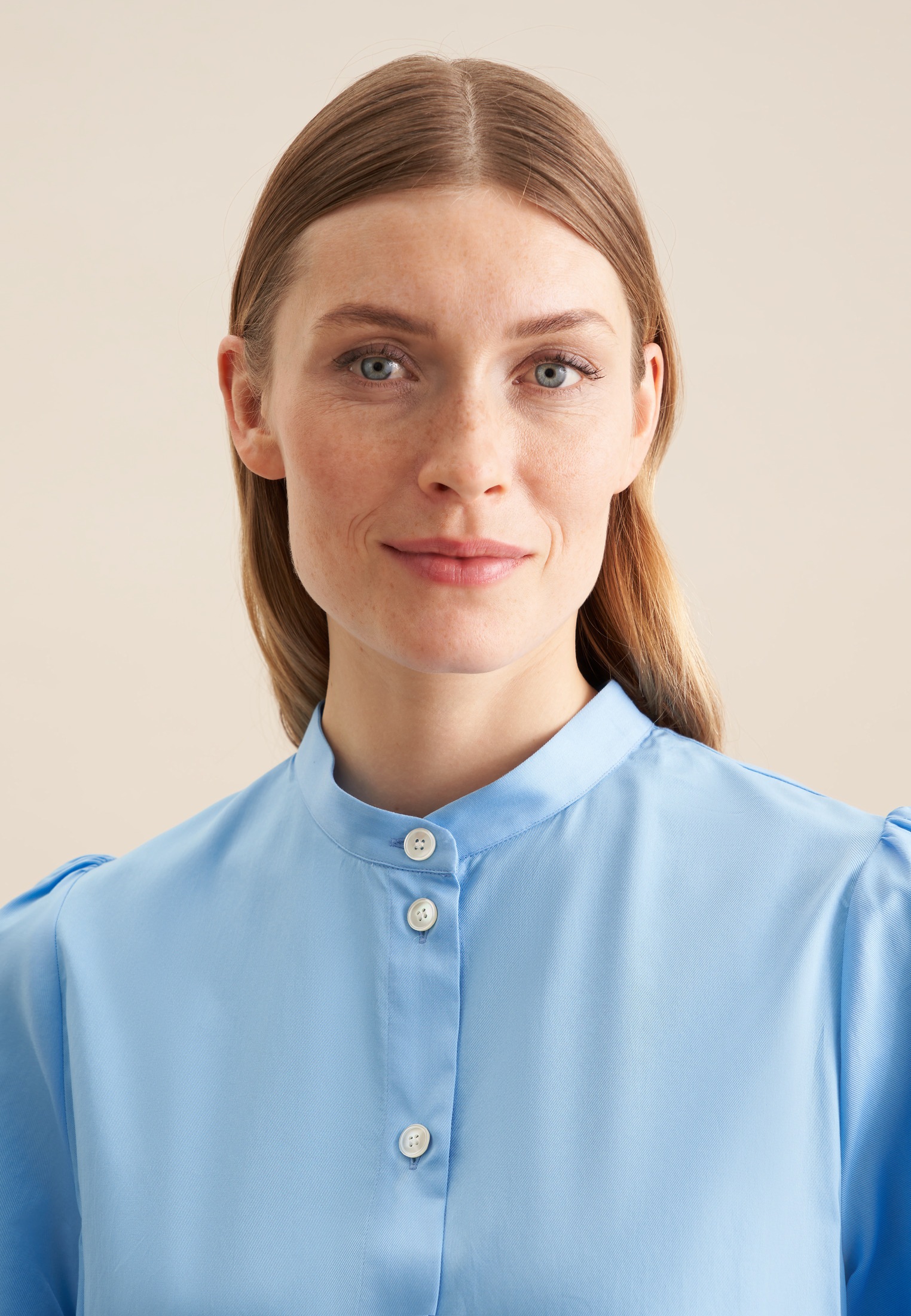 Thumbnail - seidensticker Klassische Bluse "Schwarze Rose" 1/1 Kragen Uni