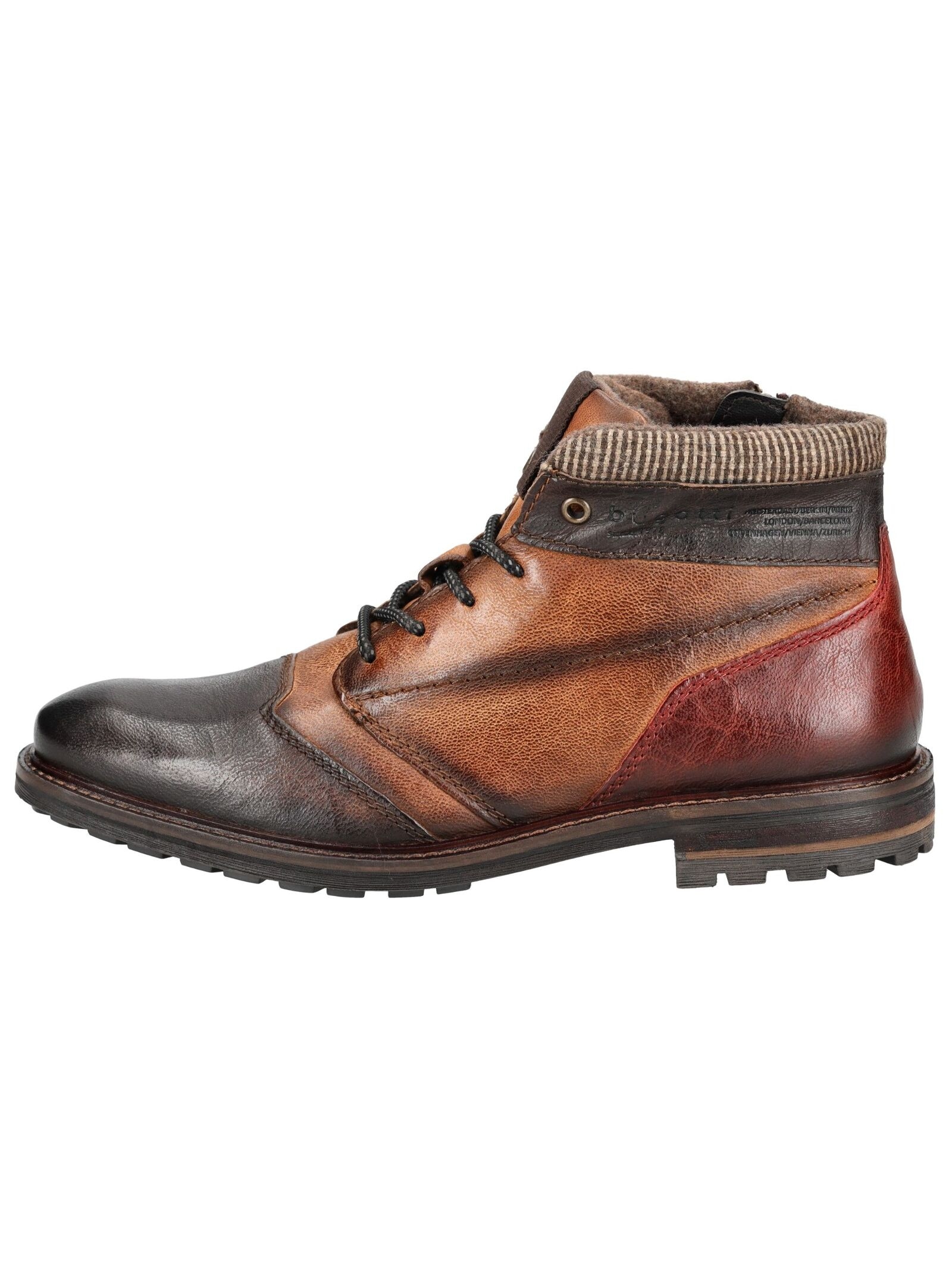 bugatti Schnürstiefelette »bugatti Stiefelette Leder«