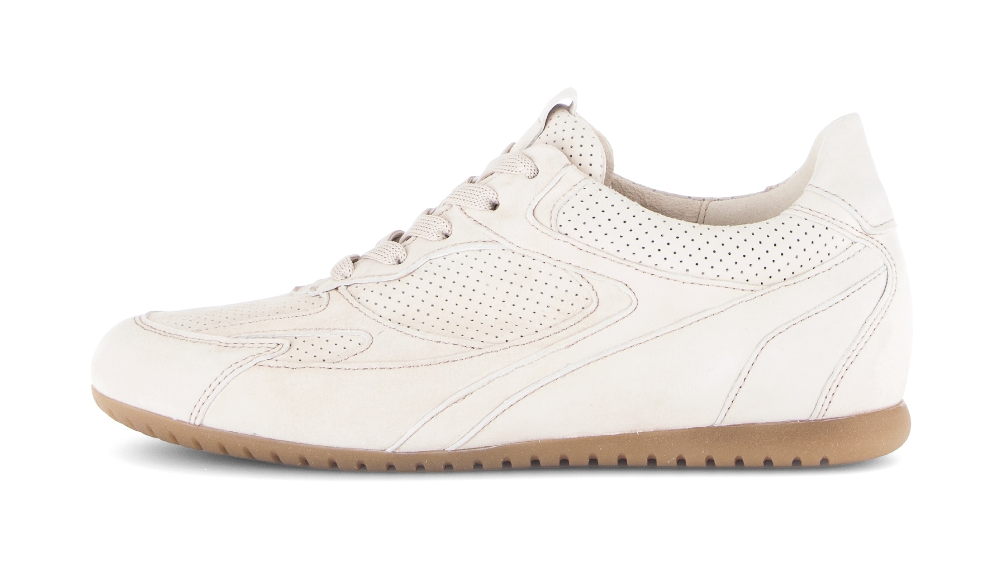 Gabor Sneaker »DAVOS«  , Freizeitschuh, Halbschuh, Schnürschuh mit Lochmuster, H-Weite