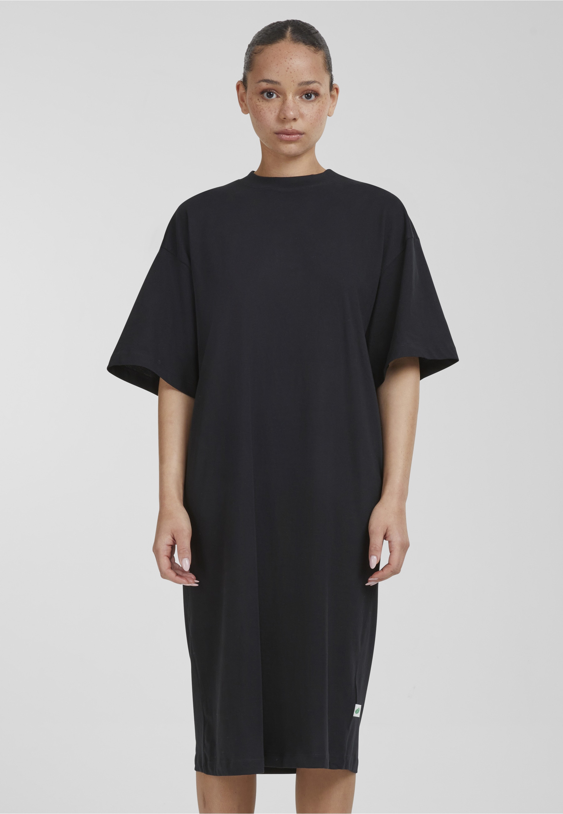 URBAN CLASSICS A-Linien-Kleid »Urban Classics Damen Ladies Organic Long Oversized Tee Dress« 1 Stk. tlg.