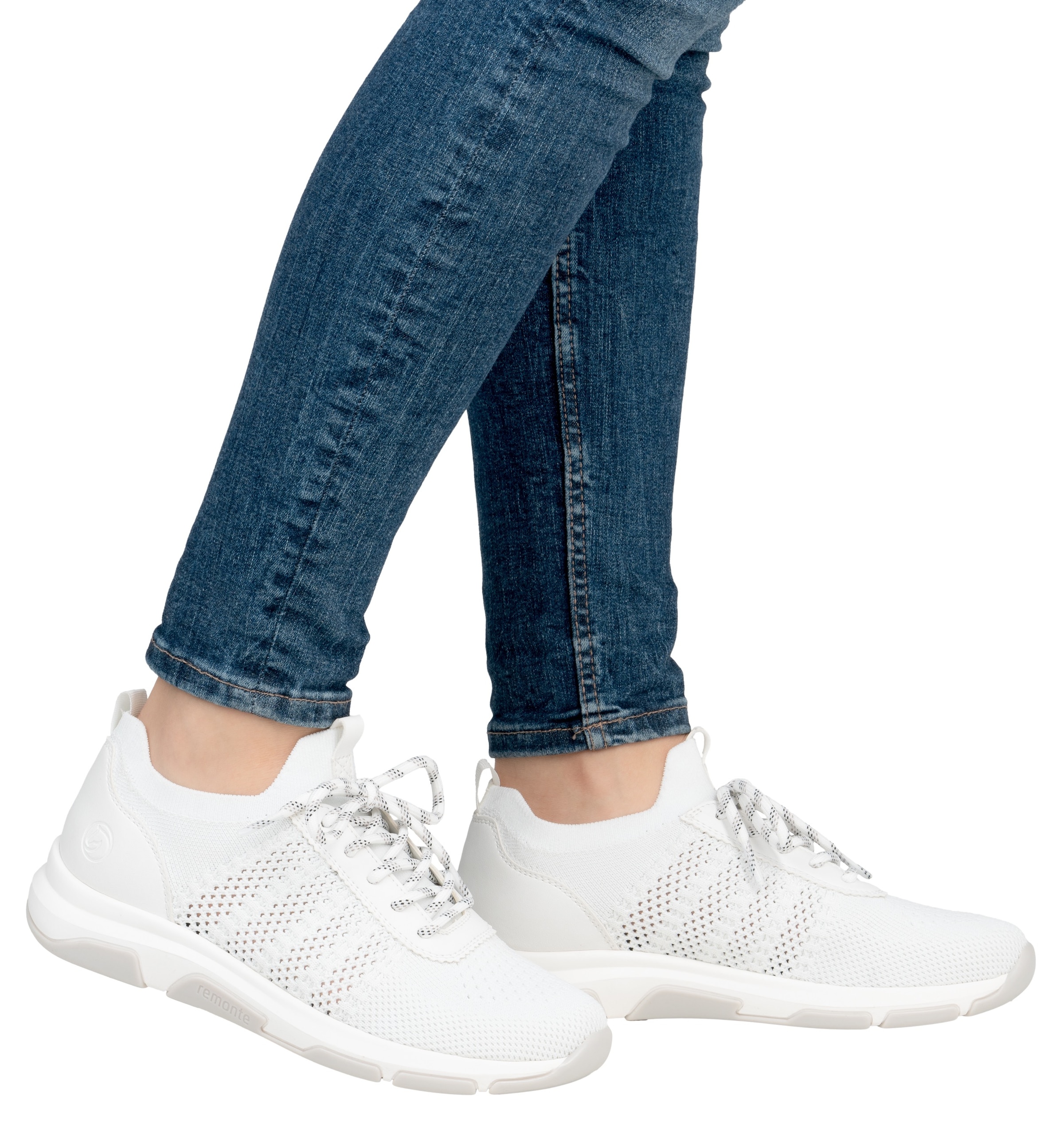 Remonte Slip-On Sneaker, Freizeitschuh, Halbschuh, Slipper, Schlupfschuh mit Anziehlaschen