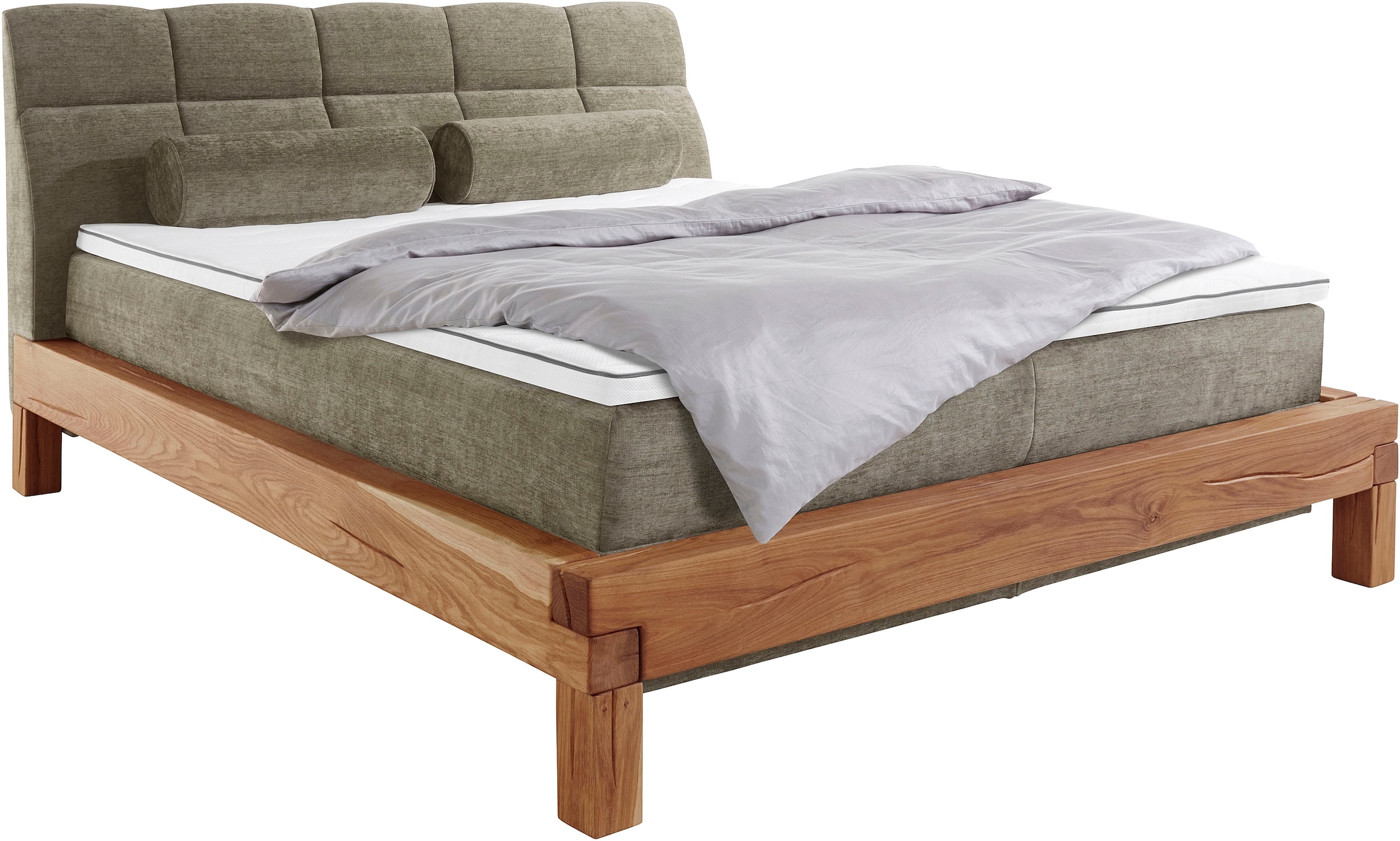 Home affaire Boxspringbett »Villads«, Liegefläche: 180/200 cm, Inside-Boxspring-Unterbau, recycelte Stoffe