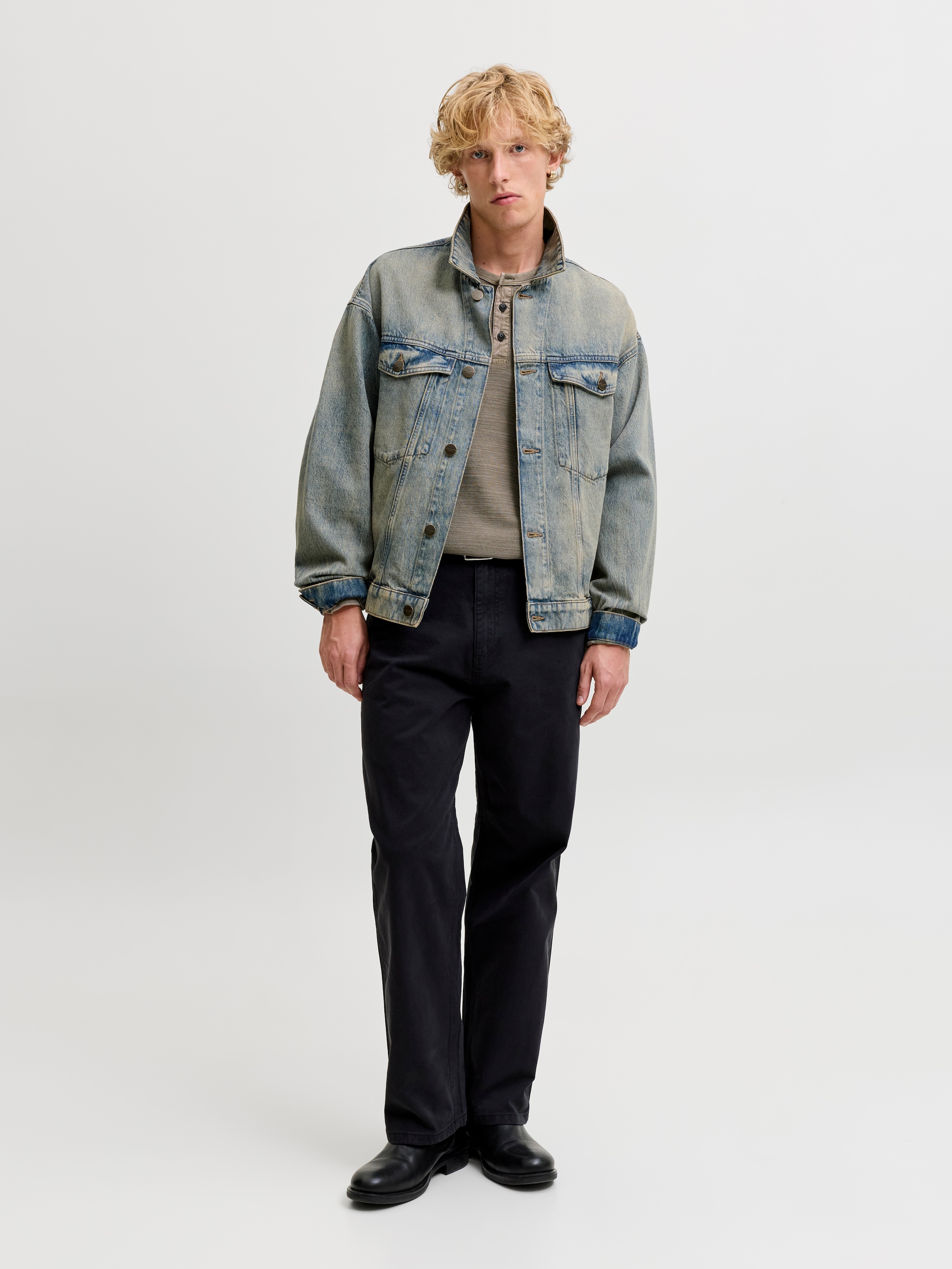 Jack & Jones Langarmshirt »JPRBLUAARON LS HENLEY TEE« Baumwollmischung,