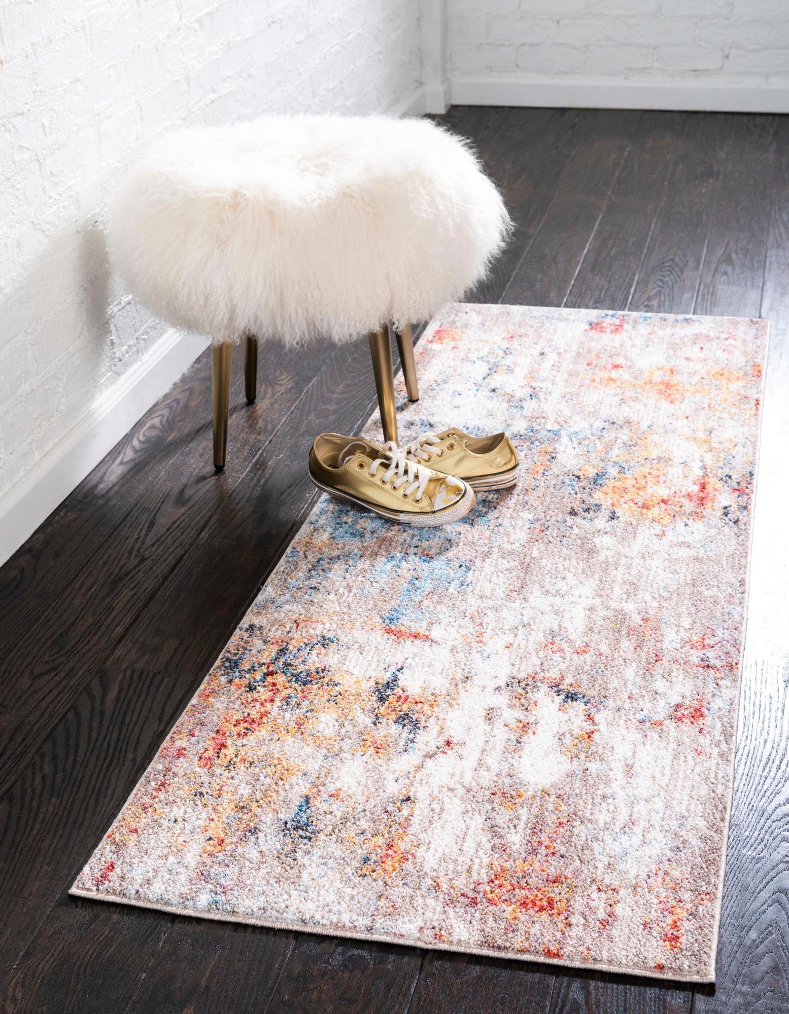 Myflair Möbel & Accessoires Läufer »Coloured«, rechteckig, 8 mm Höhe, Teppich-Läufer, Kurzflor, gewebt, modernes Design