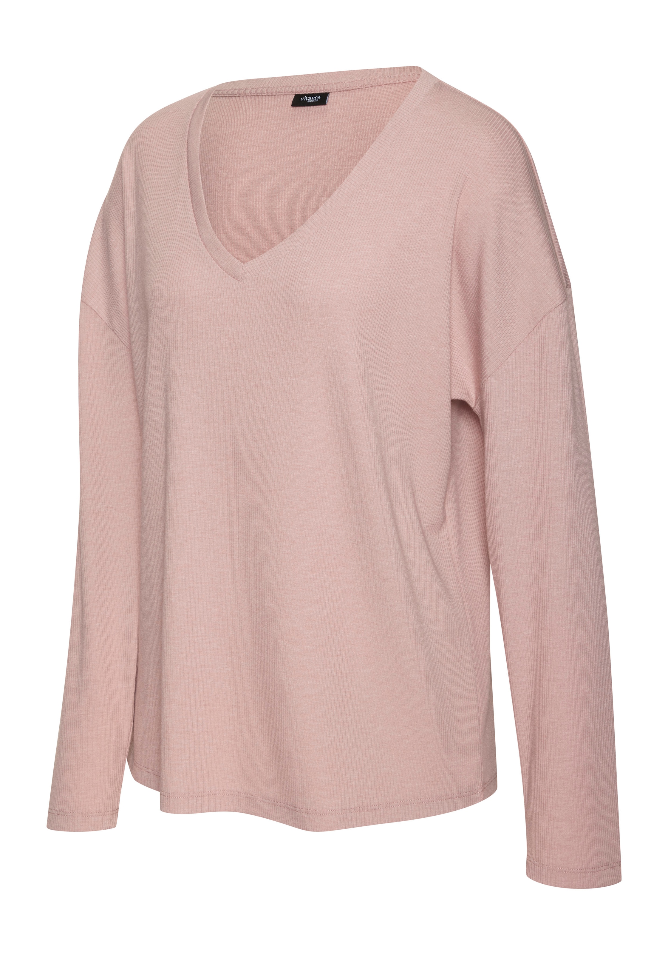 Vivance Dreams Langarmshirt, in weicher Rippqualität