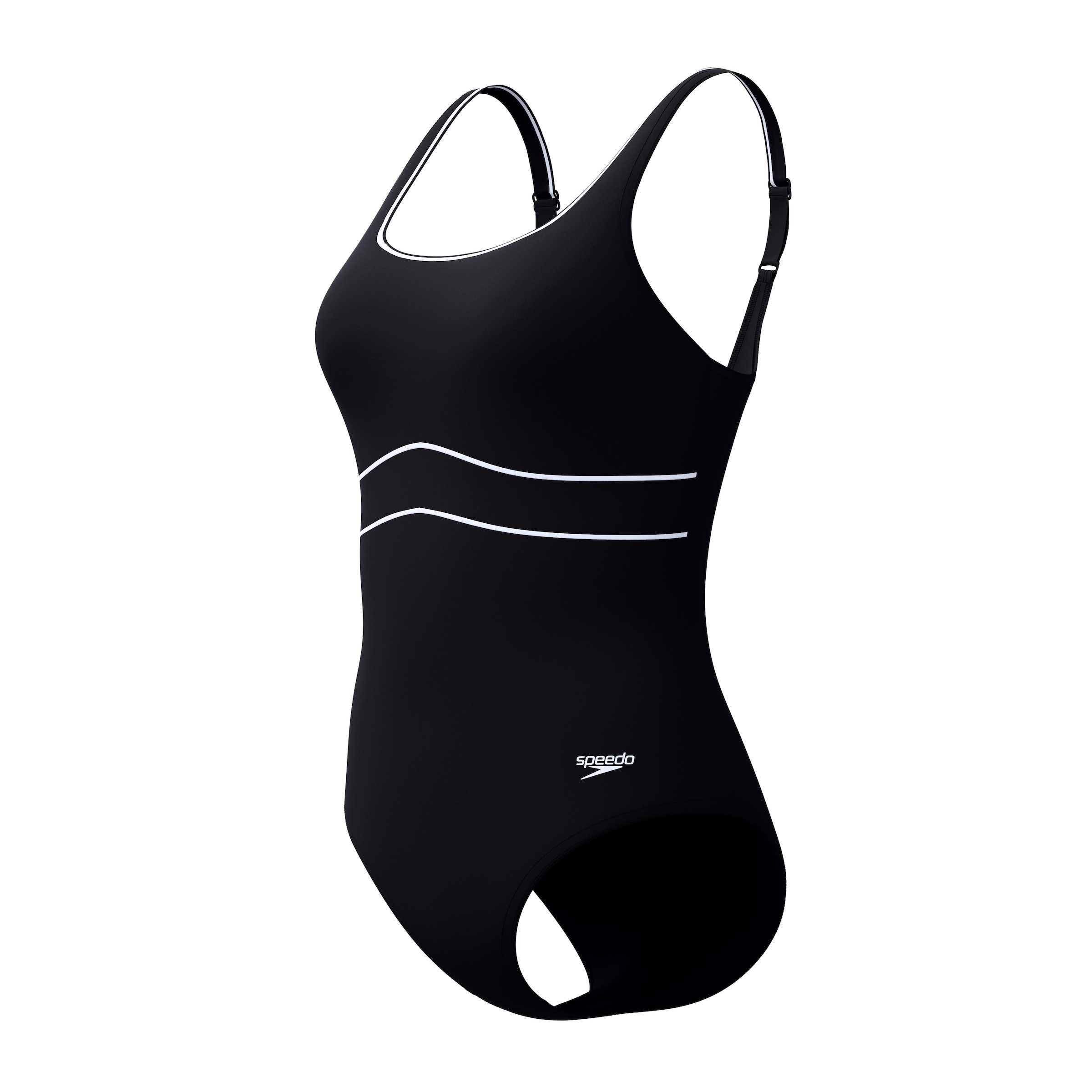 Speedo Badeanzug »WOMENS SHAPING CONTOURECLIPSE« formgebender Stoff, mittlere Brustunterstützung, schnell trocknend