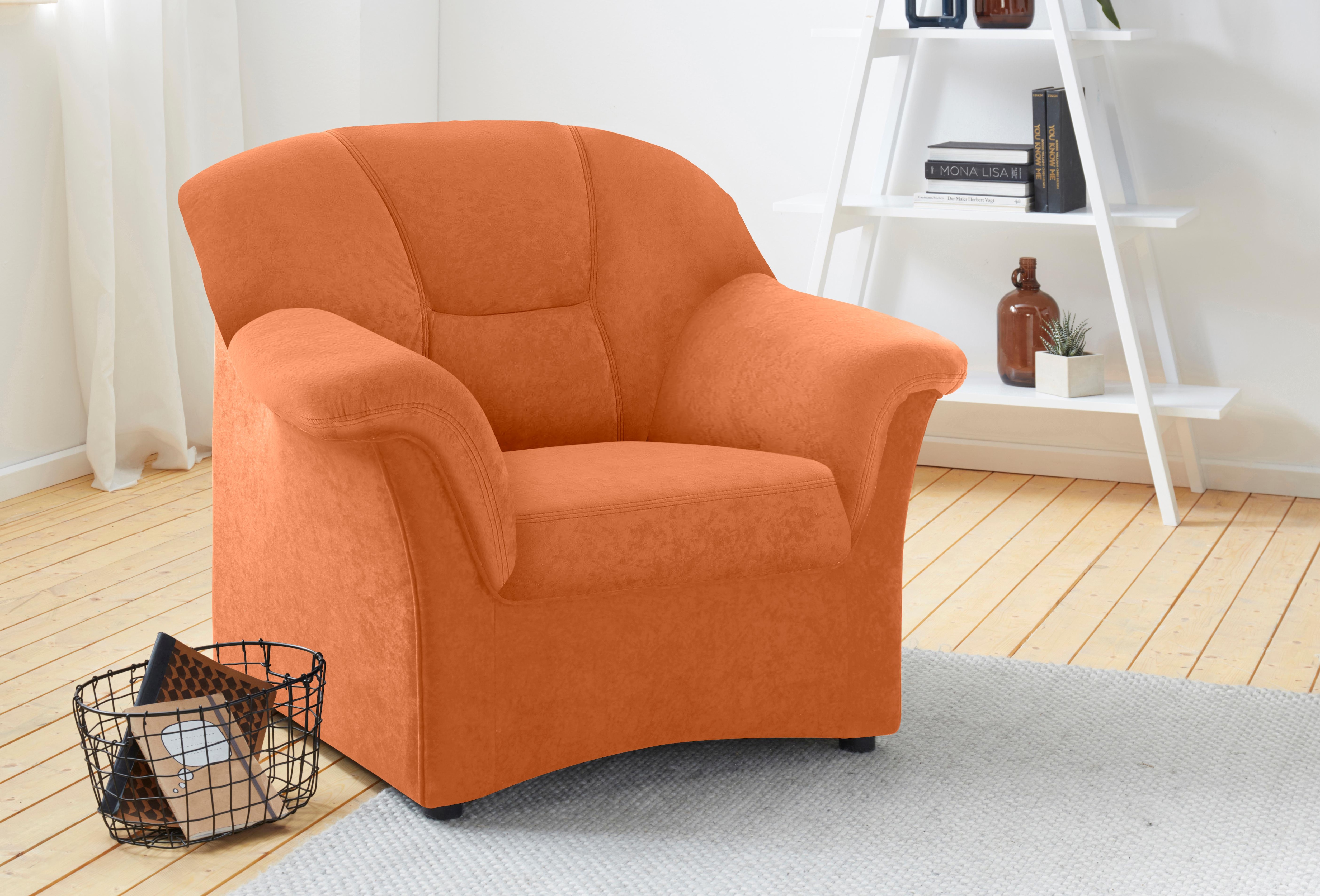 DOMO collection Sessel "SARAFINA Breite 102 cm, auch mit Federkern für noch mehr Sitzkomfort" whlw. mit Federkern, elegantes Design