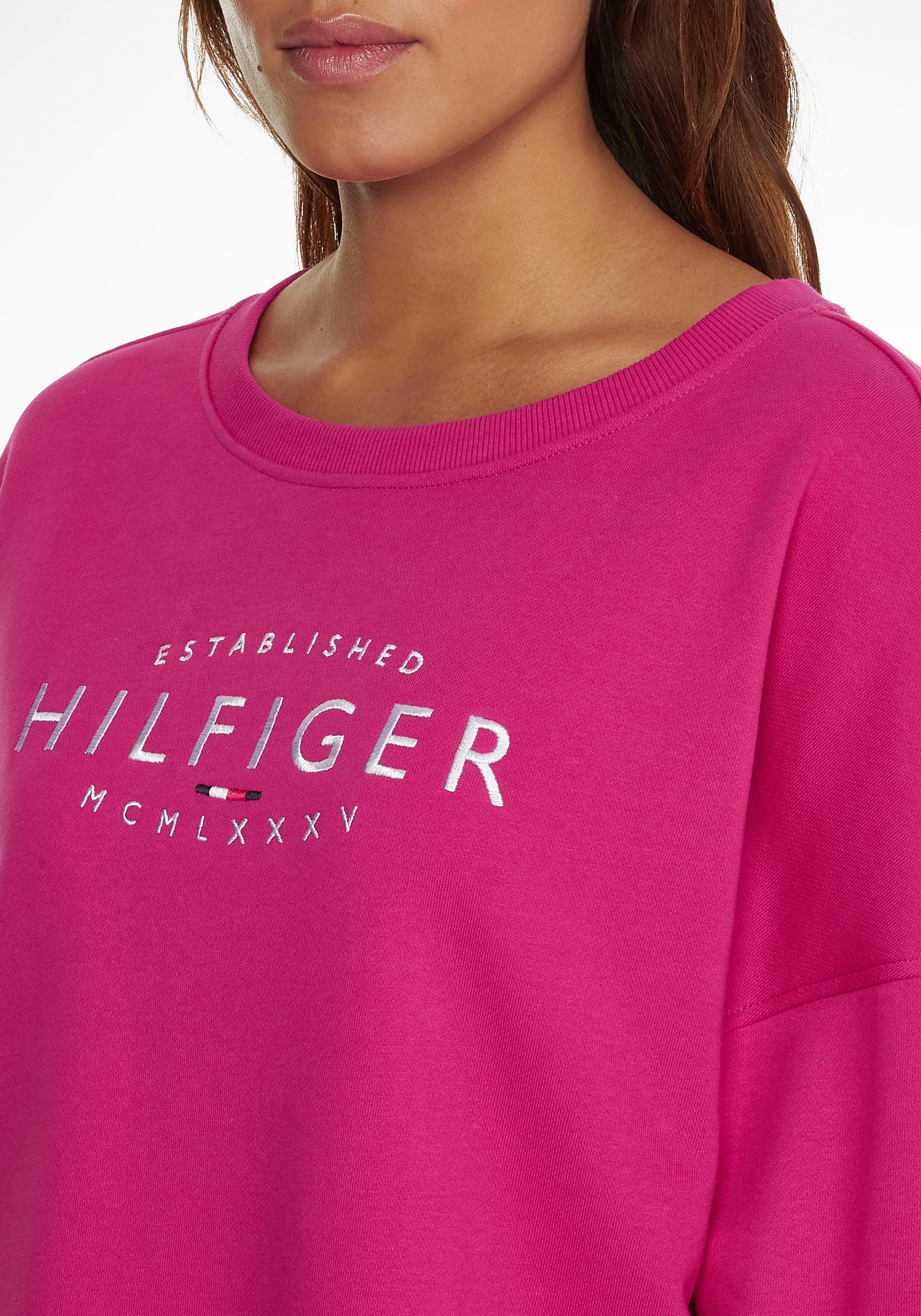 Tommy Hilfiger Sweatshirt »RLX NEW BRANDED O-NK SWEATSHIRT« mit gesticktem TH-Schriftzug GU11273
