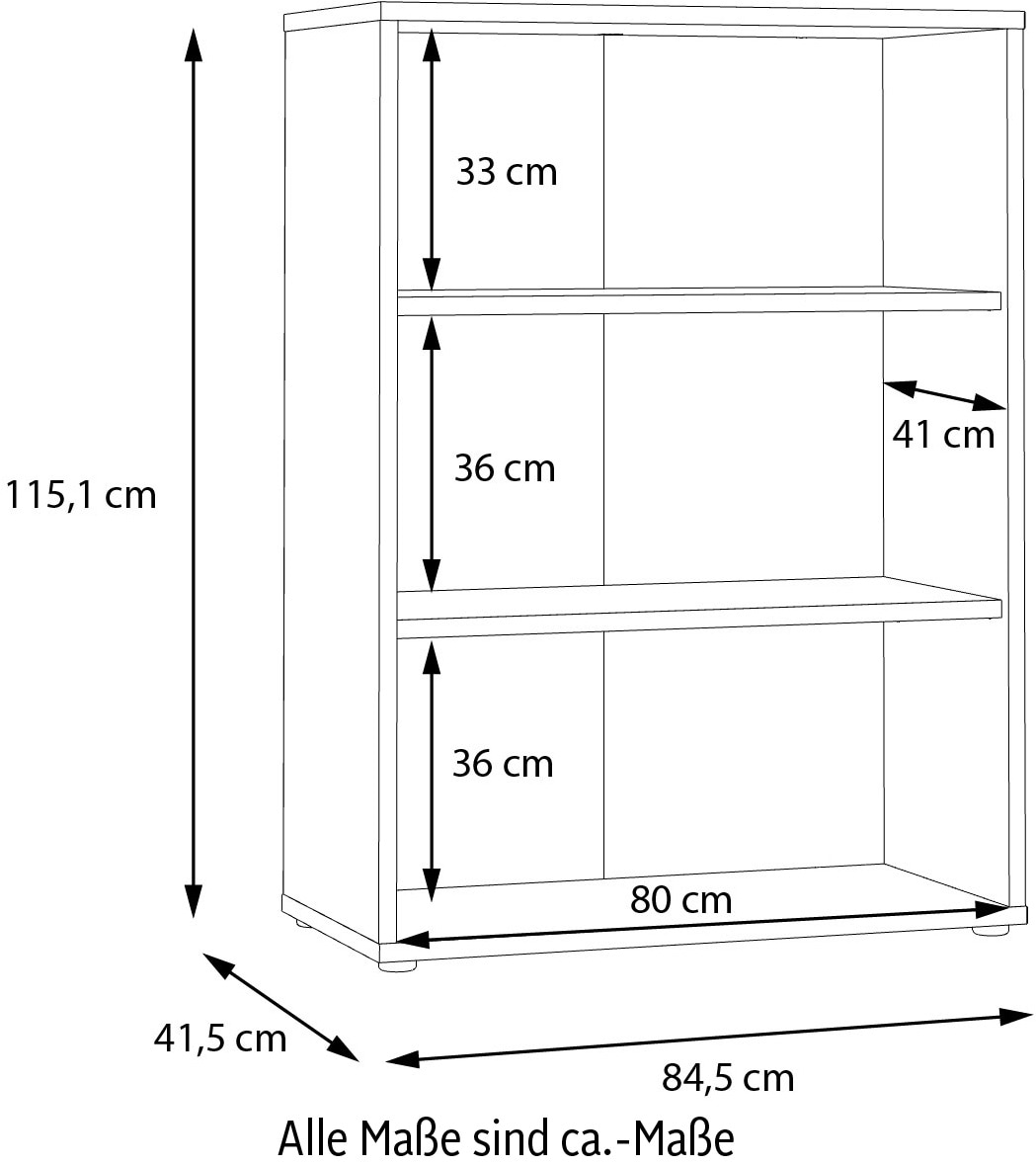 FORTE Aktenregal »Keflav«, Breite 84,5 cm