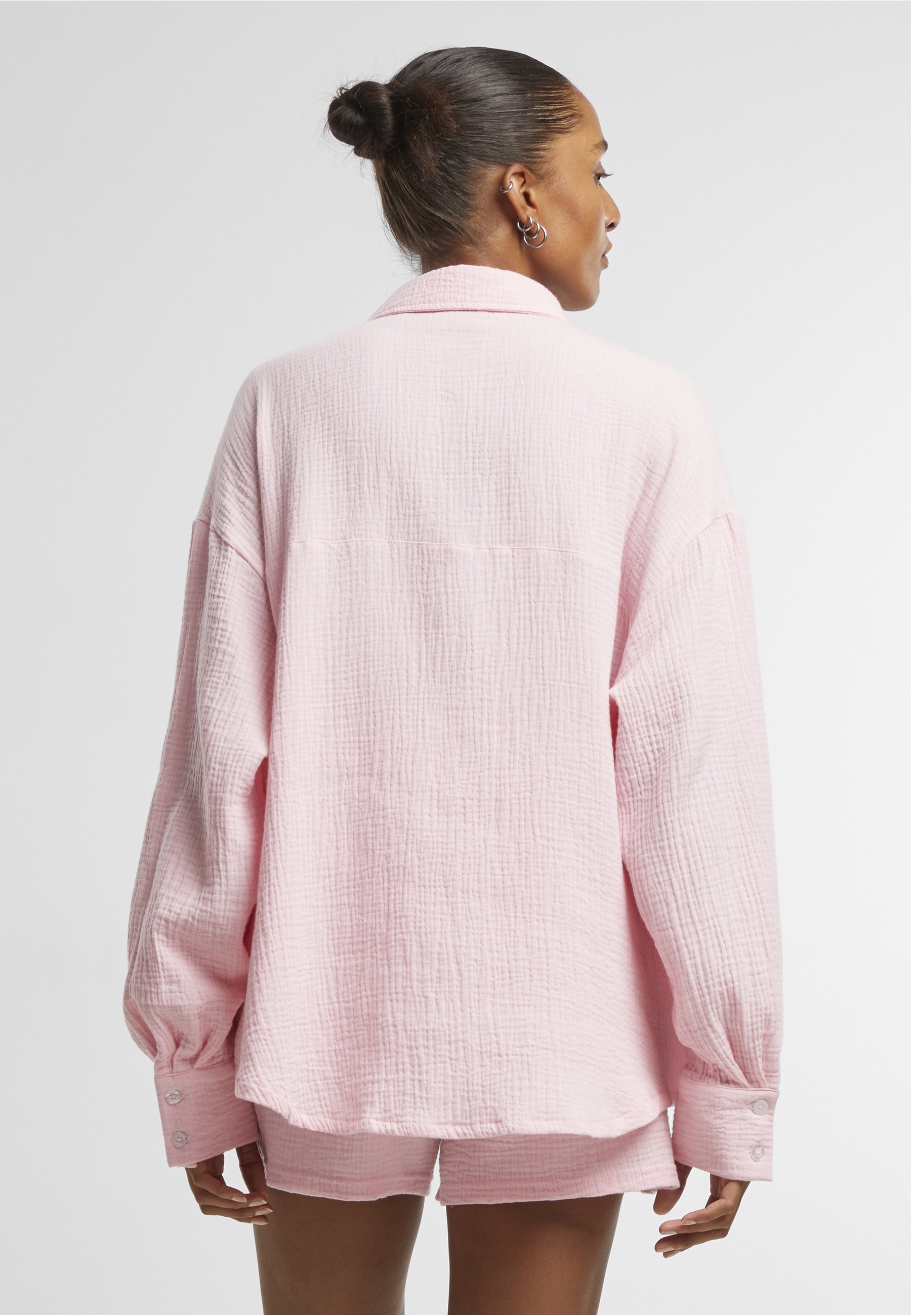 URBAN CLASSICS Klassische Bluse »Urban Classics Ladies Oversized Musselin Blouse«