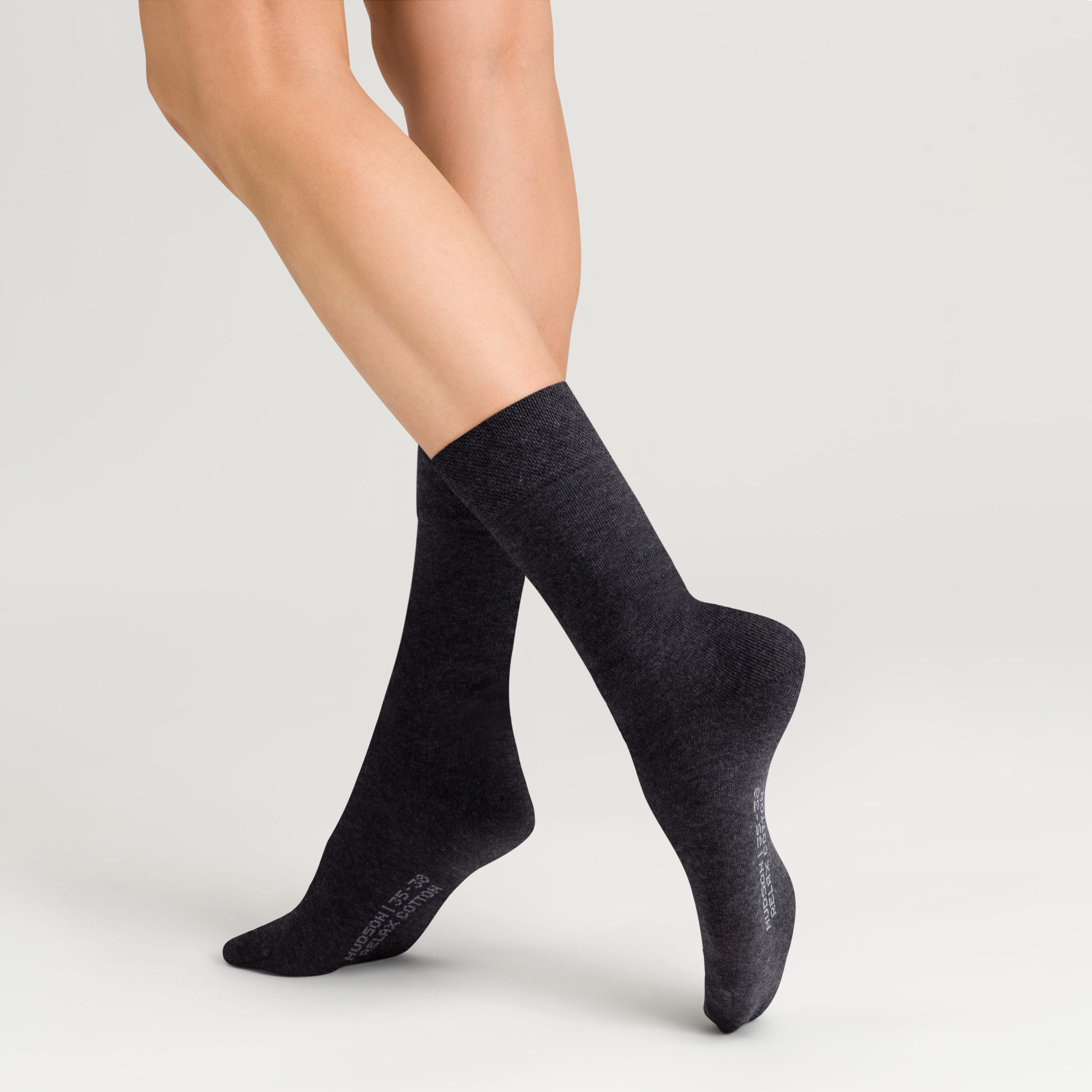 Hudson Socken "RELAX COTTON" druckfreier Relax-Komfortbund