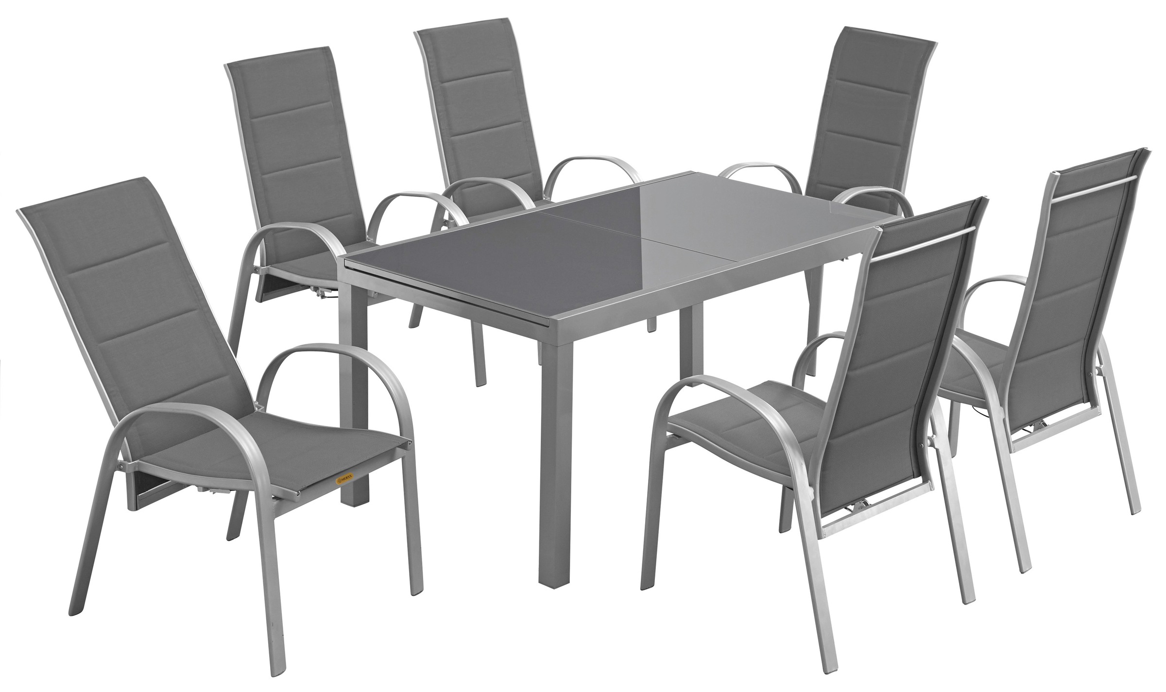 Merxx Amalfi Deluxe Garden Dining Set Gray 2