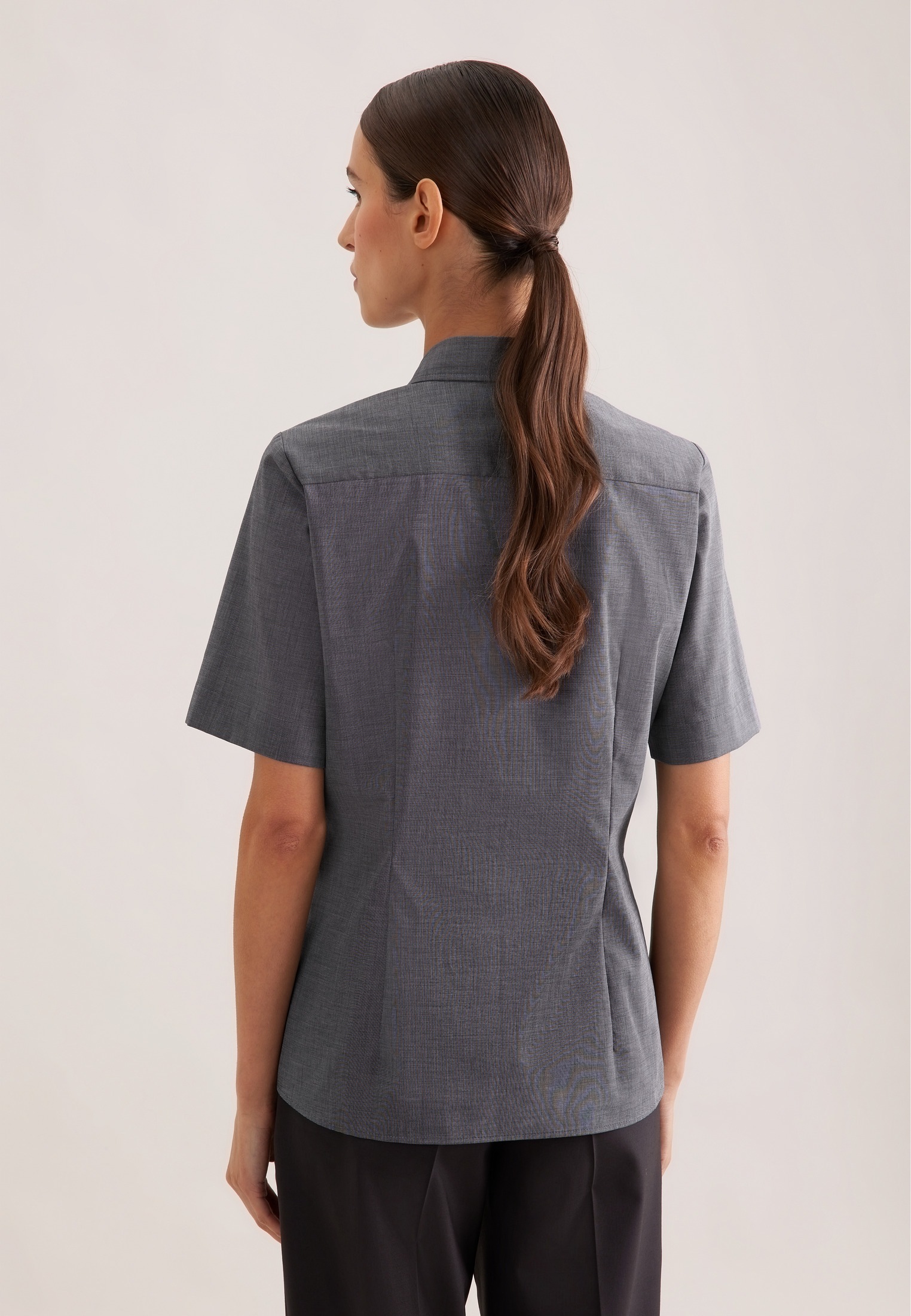 seidensticker Hemdbluse 1/2 Kragen Uni günstig online kaufen