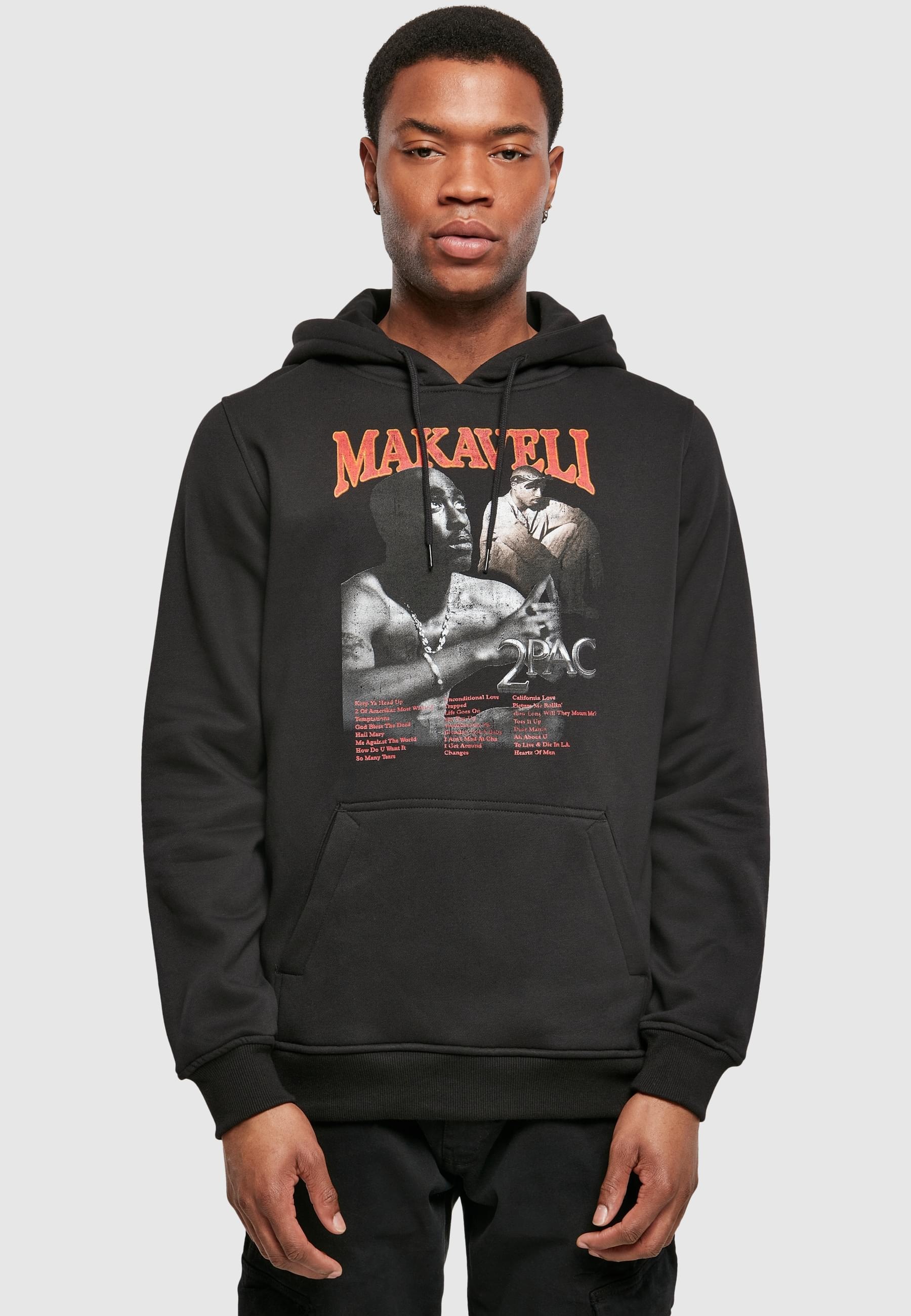 Merchcode Sweatshirt »Merchcode Herren Tupac Makaveli Hoody«, (1 tlg.)