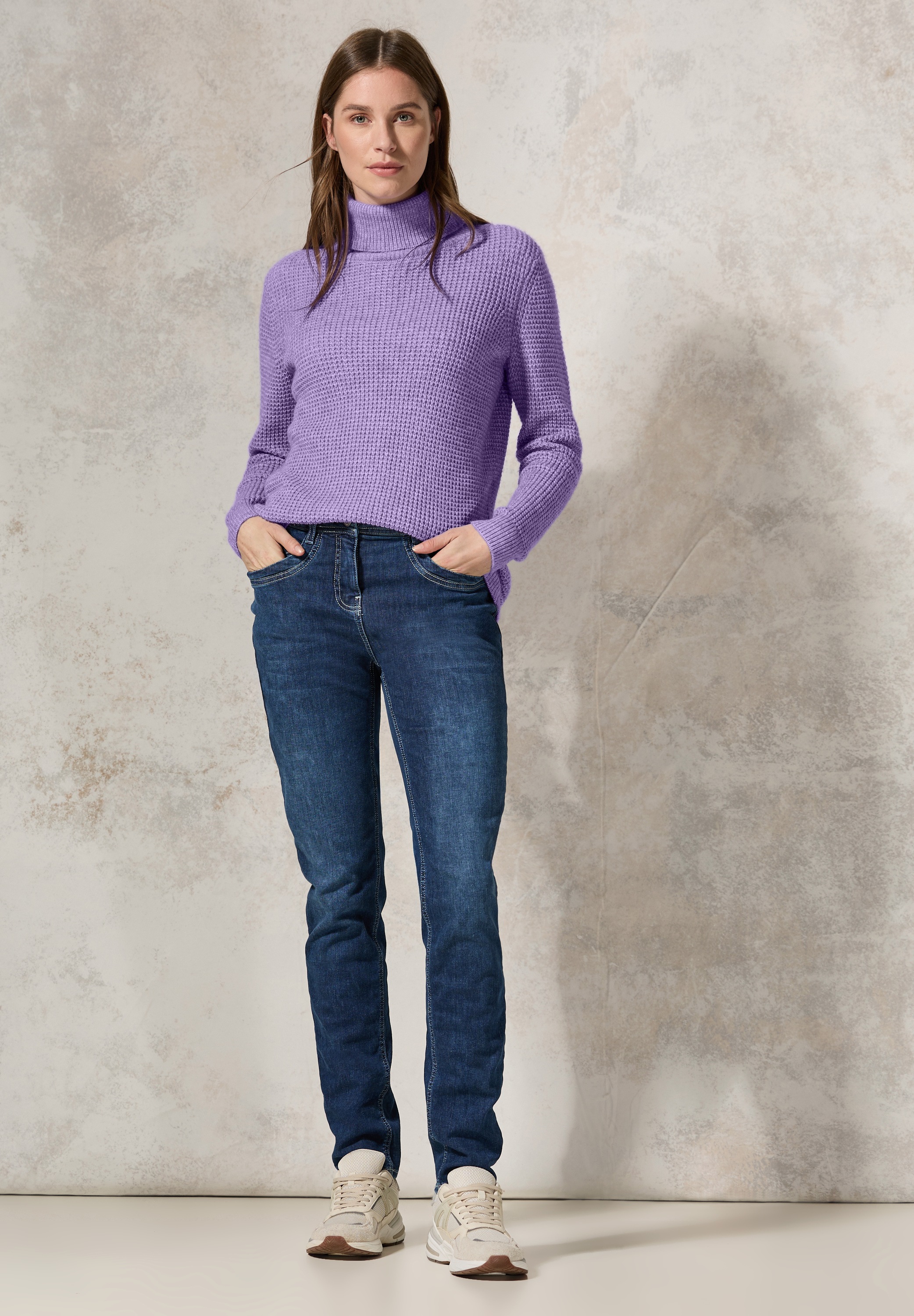Cecil Rollkragenpullover, im soften Baumwoll-Mix