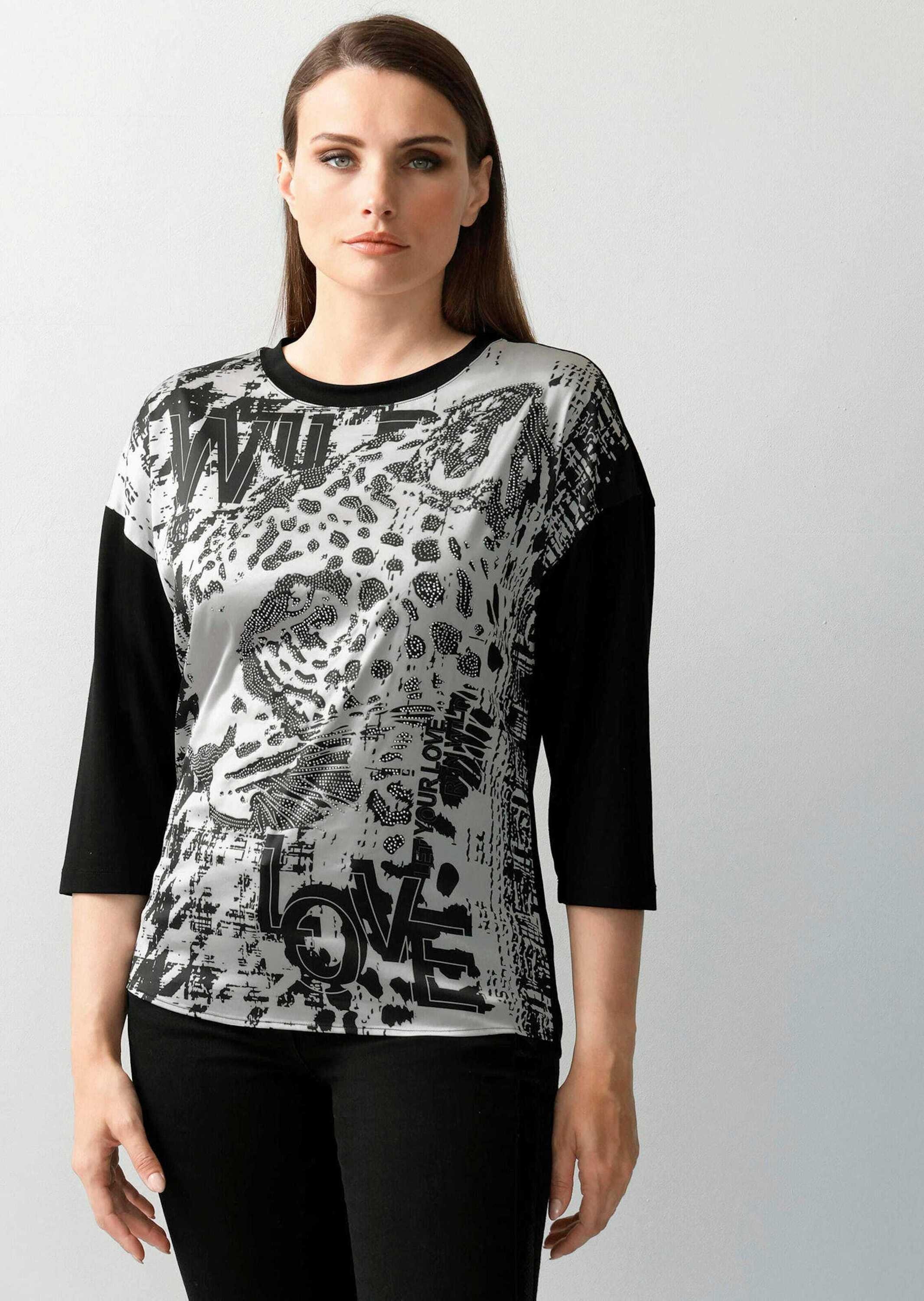 Alba Moda 3/4-Arm-Shirt "Shirt Shirt mit platziertem Druck" günstig online kaufen