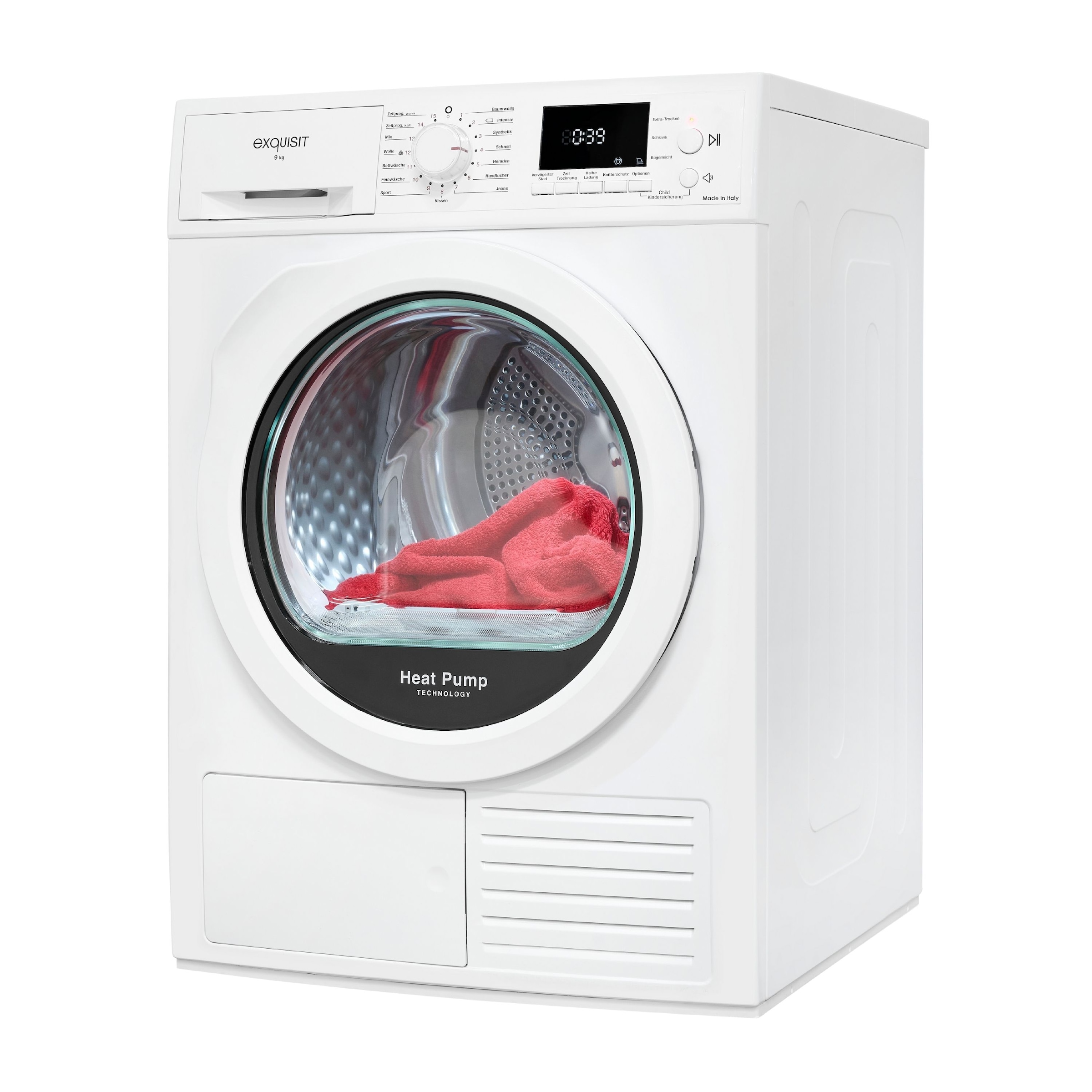 exquisit Wärmepumpentrockner "TWP903-410 weiss" Digitales Display, Schon-Sc günstig online kaufen