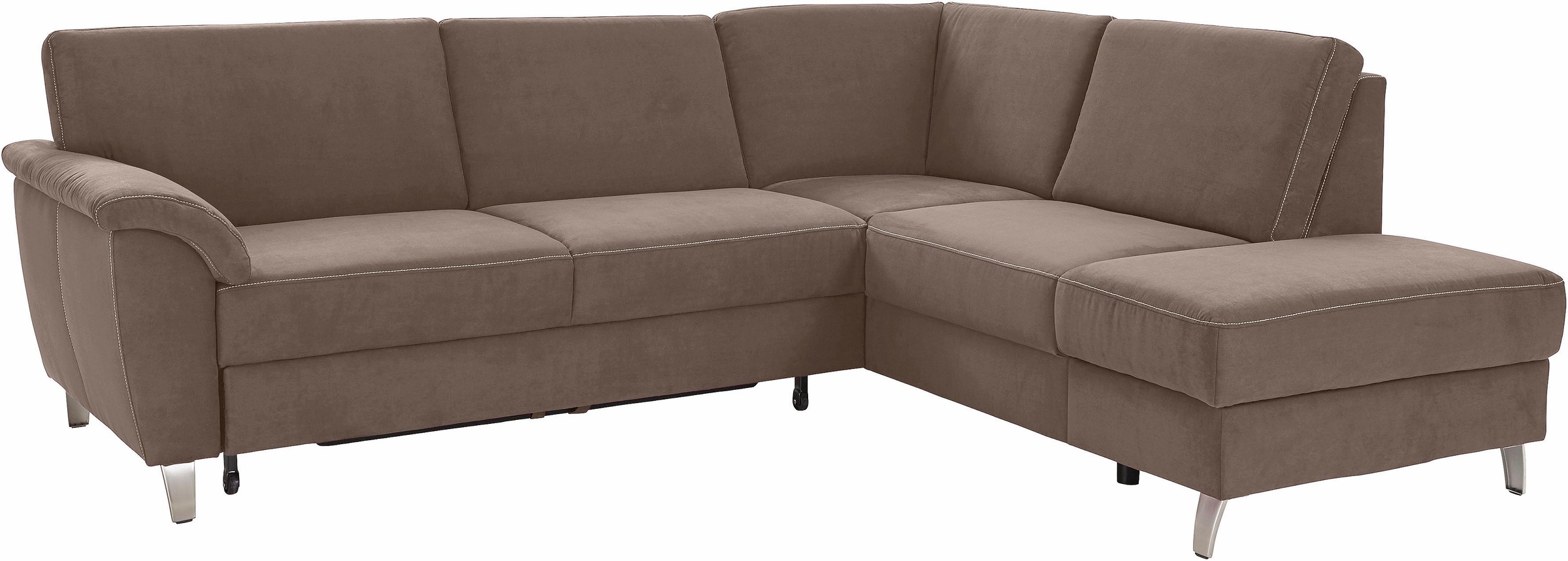 sit&more Ecksofa »Texel L-Form«, mit Federkern, wahlweise mit Bettfunktion und Bettkasten