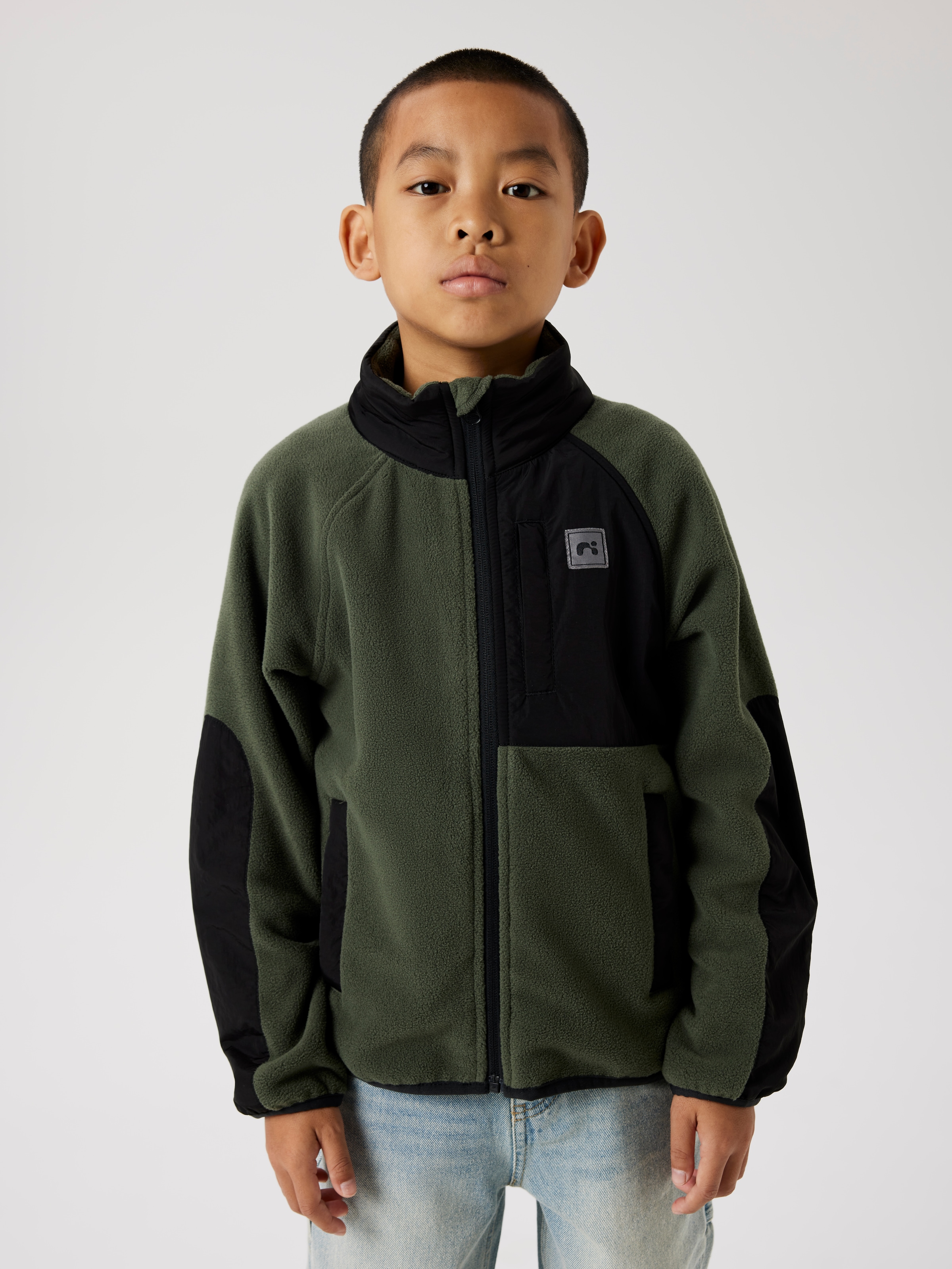 Name It Fleecejacke »NKNMYLES FLEECE JACKET NOOS«, ohne Kapuze