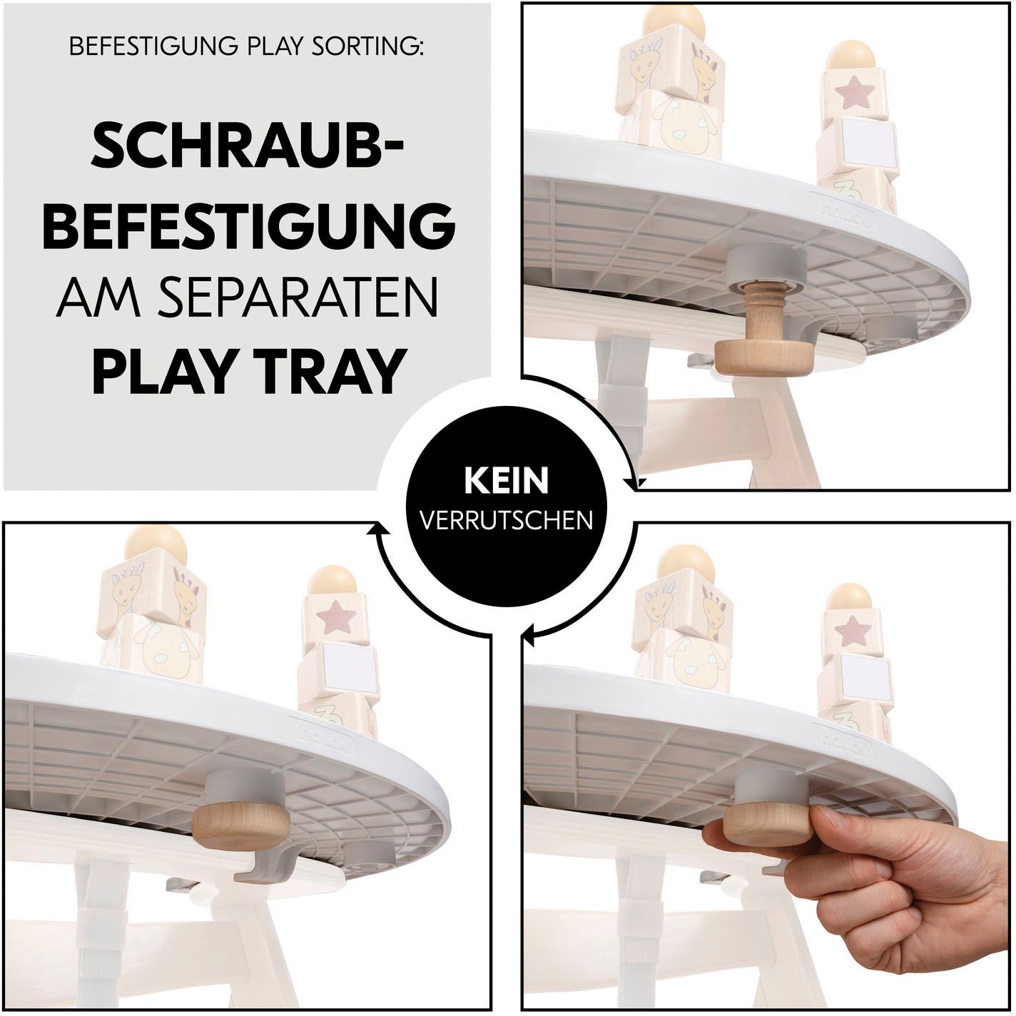 Hauck Steckspielzeug »Play Sorting GirafFSC® - schützt Wald - weltweitfe«