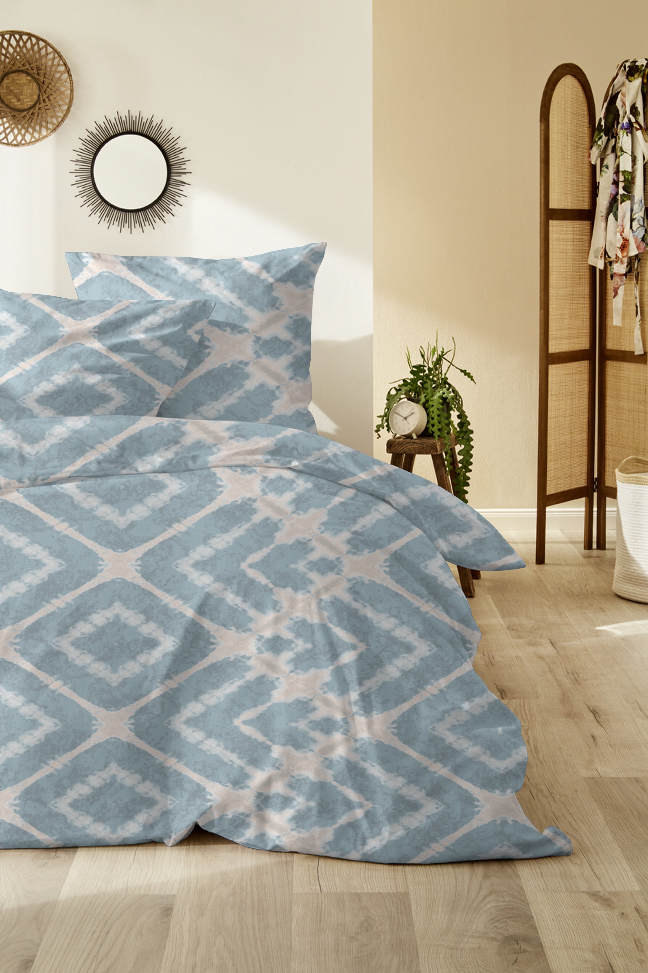 Primera Bettwäsche »Mako-Satin Bettwäsche Boho«, im natürlichen Boho Style
