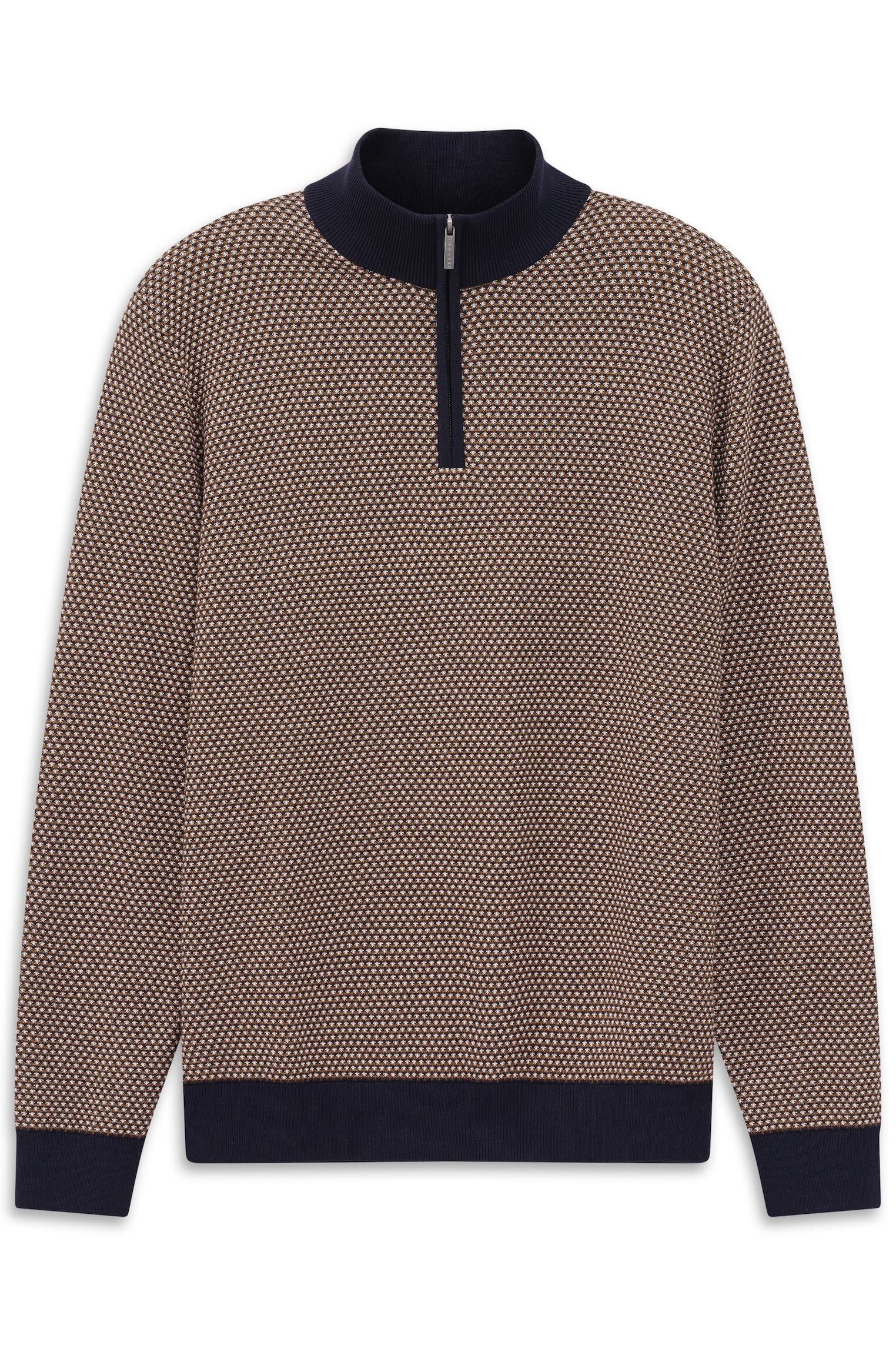 bugatti Troyer "Regular Fit" mit drei-farbiger Struktur günstig online kaufen