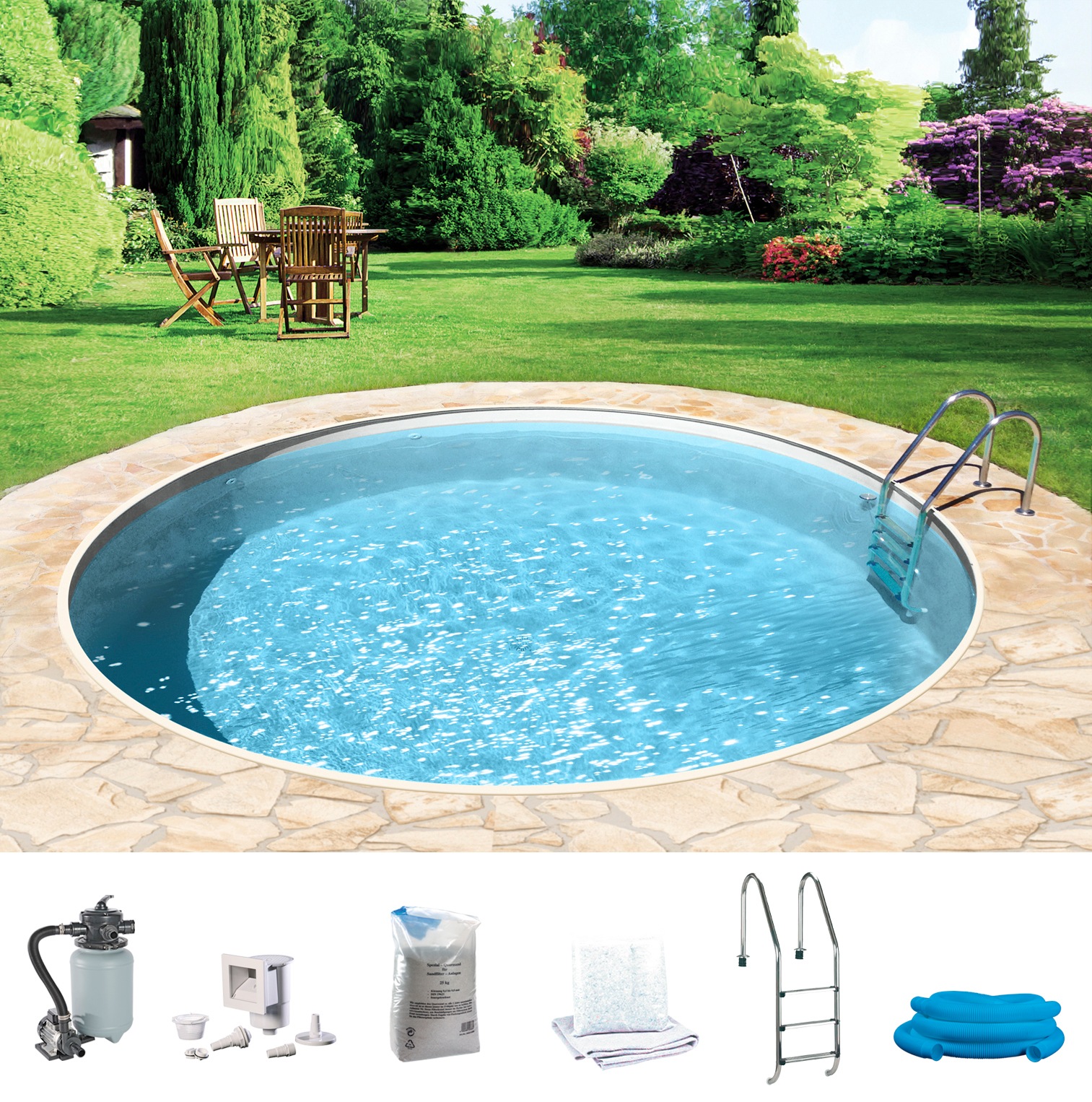 KONIFERA Rundpool "HOLIDAY 3" Höhe 120 cm, in verschiedenen Größen günstig online kaufen