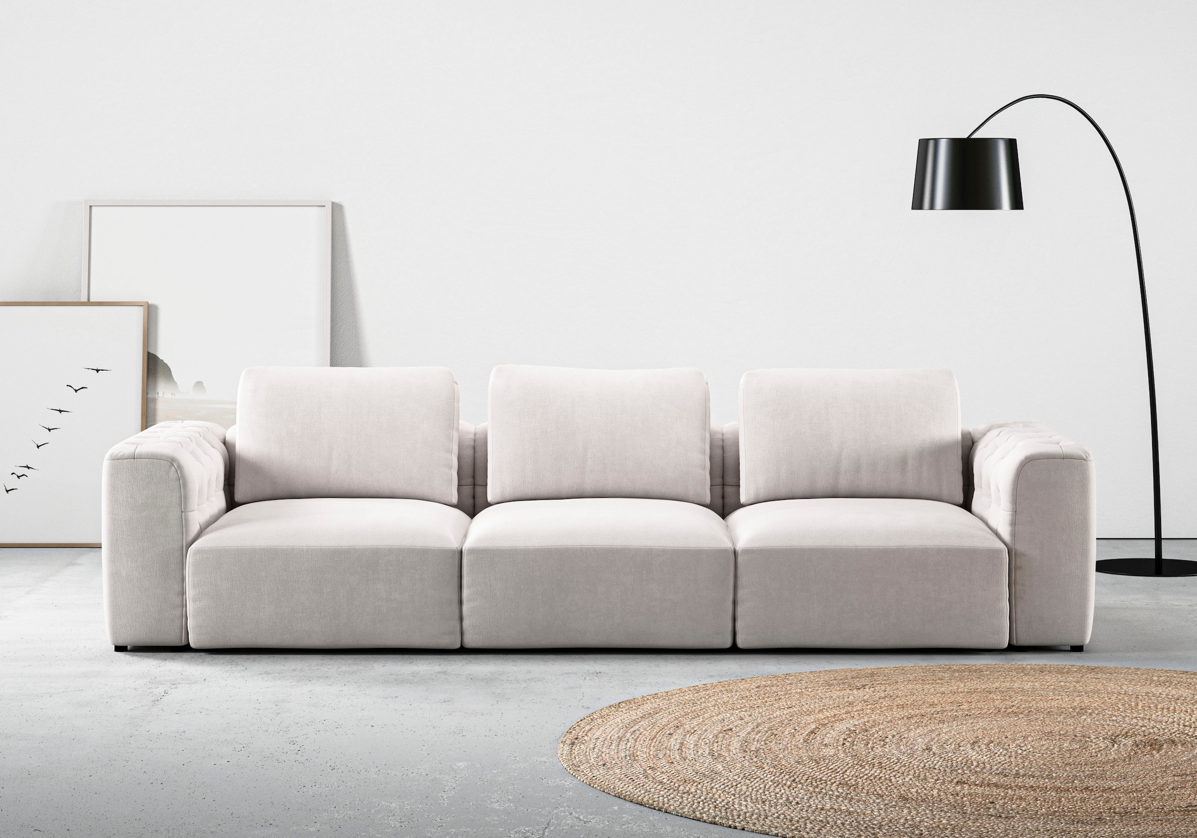 Home affaire 3-Sitzer "Cushid" Modulsofa, bestehend aus 3 Teilen, Breite 30 günstig online kaufen