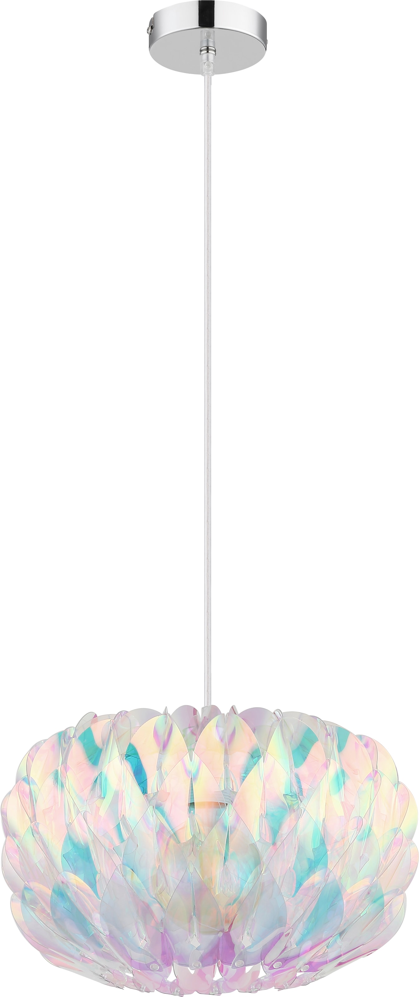 GLOBO LIGHTING Hängeleuchte »JUANA« E27 1 Stk. Verchromte Hängeleuchte mit Klarglas, modern & flexibel