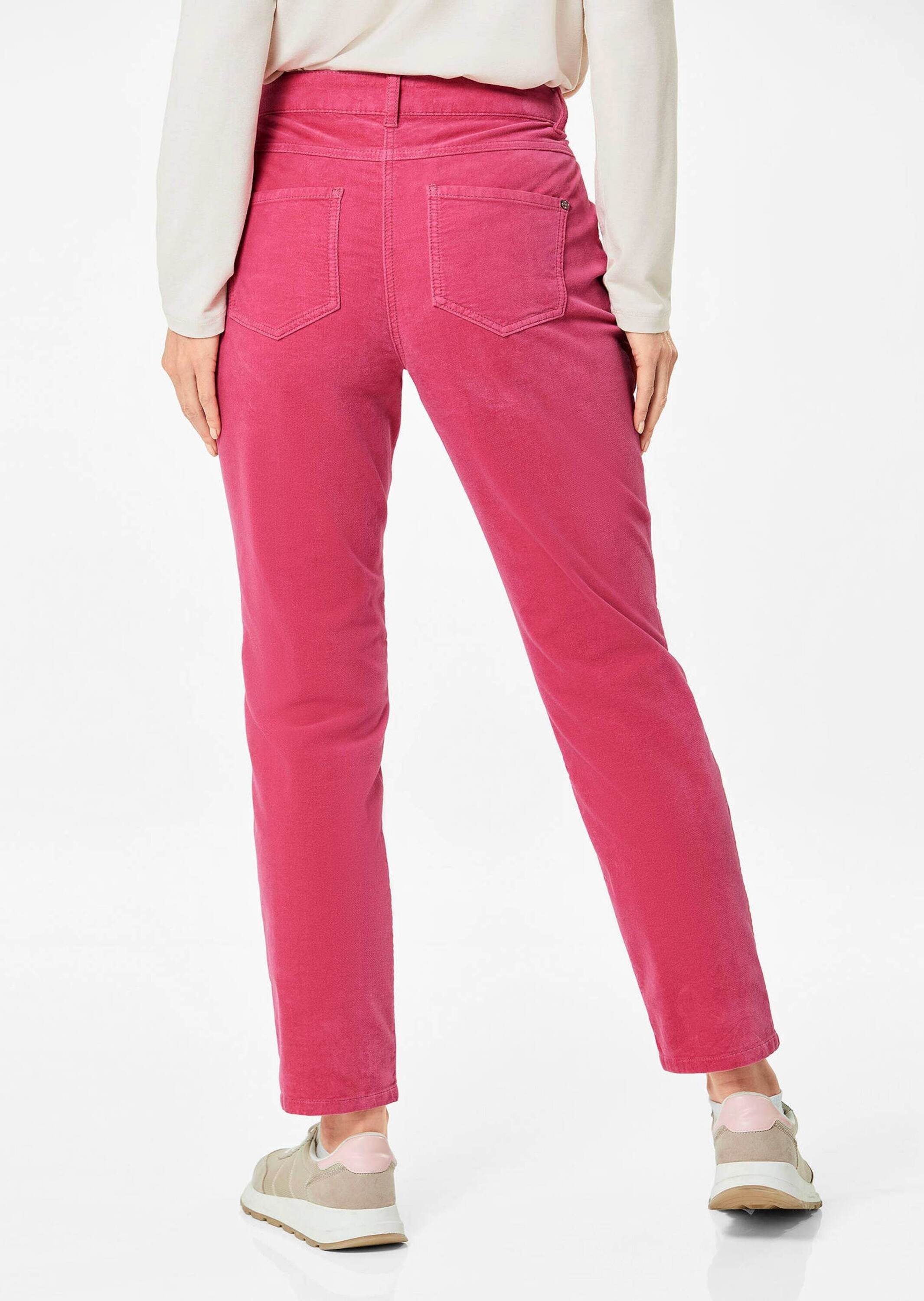 GOLDNER Schlupfhose »Samthose Bequeme Samthose mit Wascheffekt«