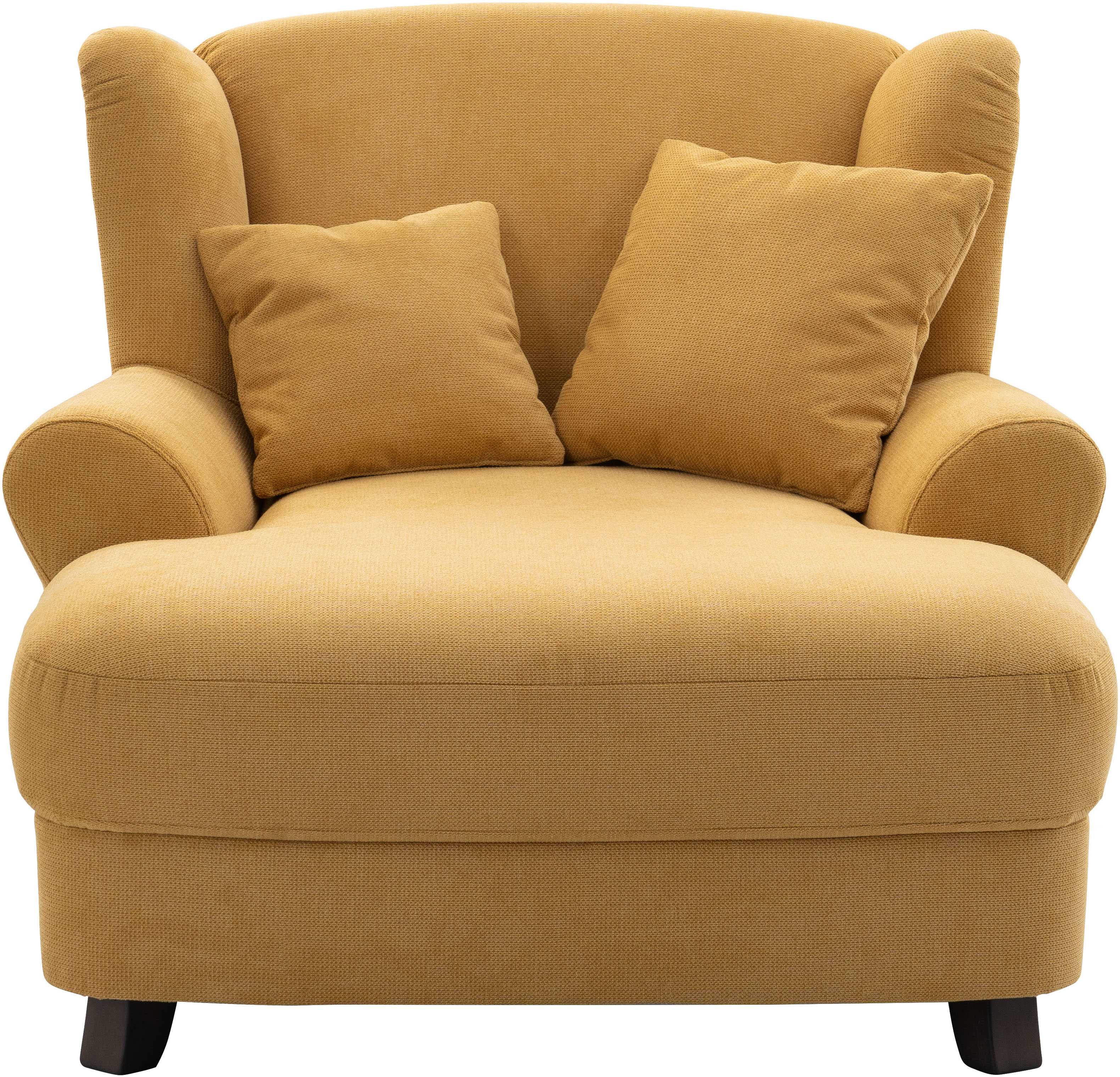 OTTO home XXL-Sessel "Oase, B: 120 cm, Sitzhöhe: 50 cm - OTTO. Verlässliche Qualität." Loungesessel mit 2 Zierkissen & Massivholzfüße