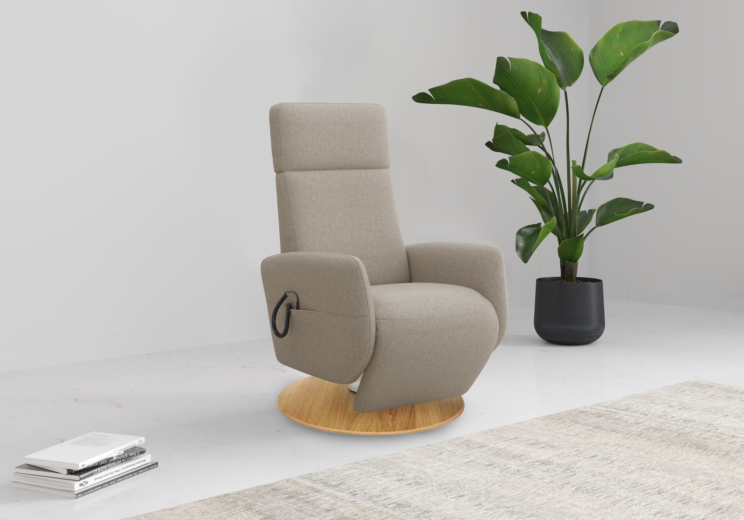 Home affaire TV-Sessel "Rochelle, inkl. Kopfteilverstellung & 360 Drehfunkt günstig online kaufen