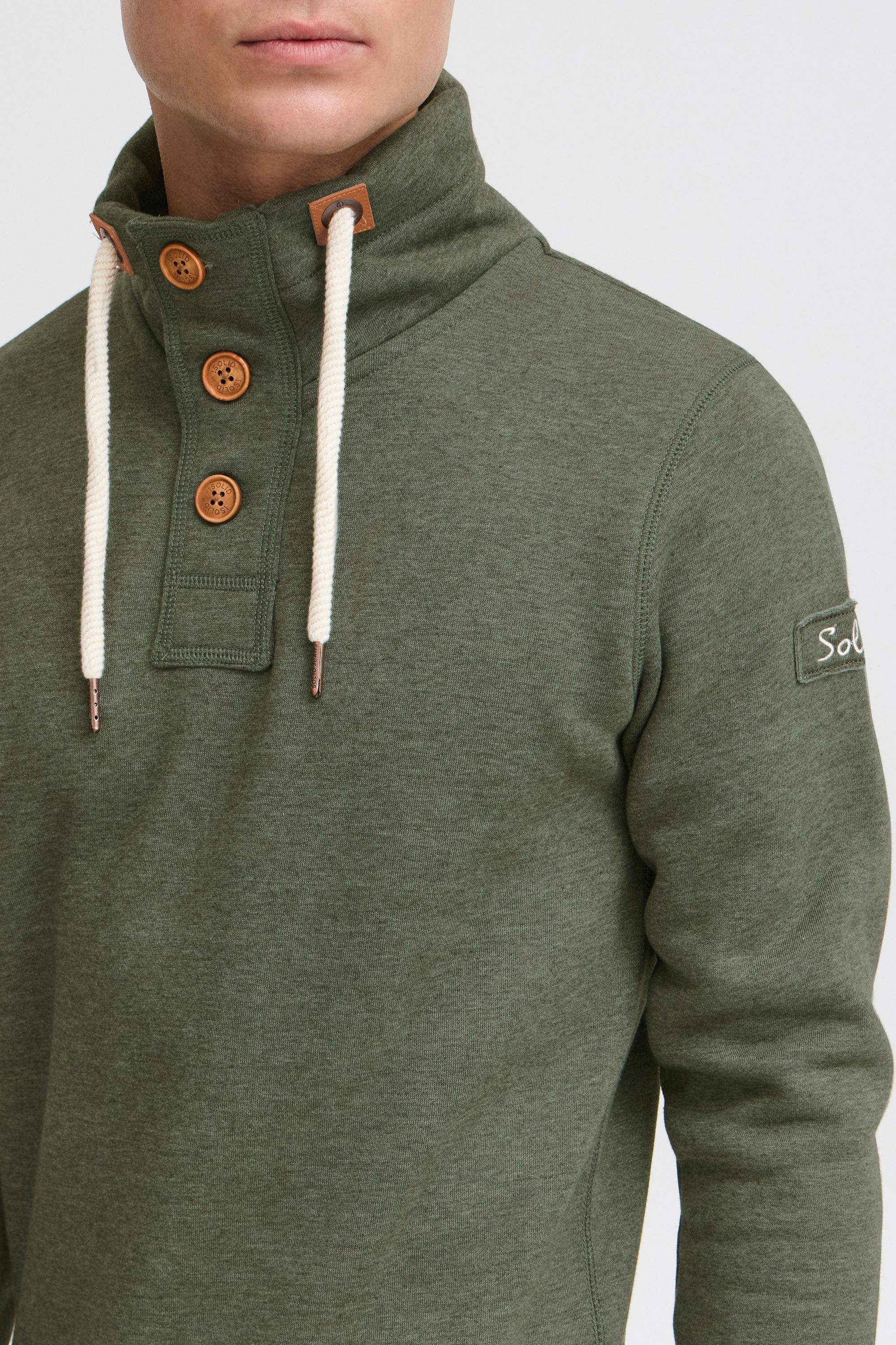 !Solid Stehkragenpullover »Stehkragenpullover SDTripTroyer«