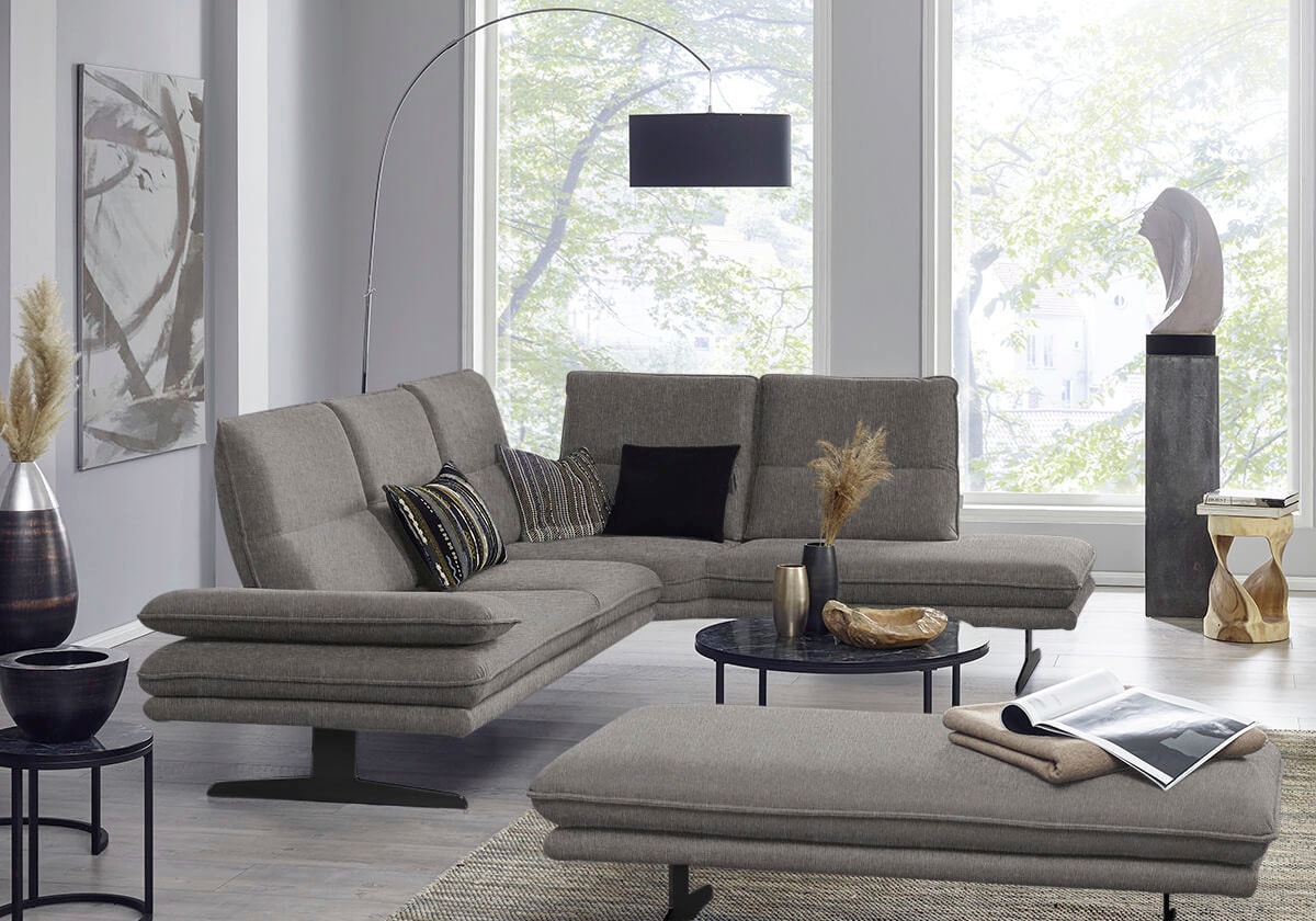 W.SCHILLIG Ecksofa "broadway, Designsofa, toller Sitzkomfort, zeitlos, eleg günstig online kaufen